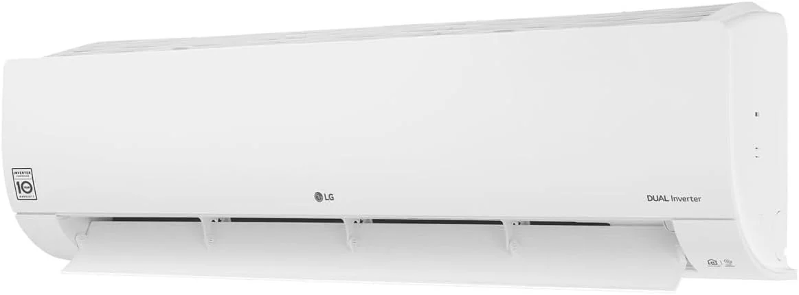 کولر گازی اسپلیت اینورتر ال جی Dualcool با ظرفیت 36000 BTU و 3 تن، دارای Wi-Fi، سفید