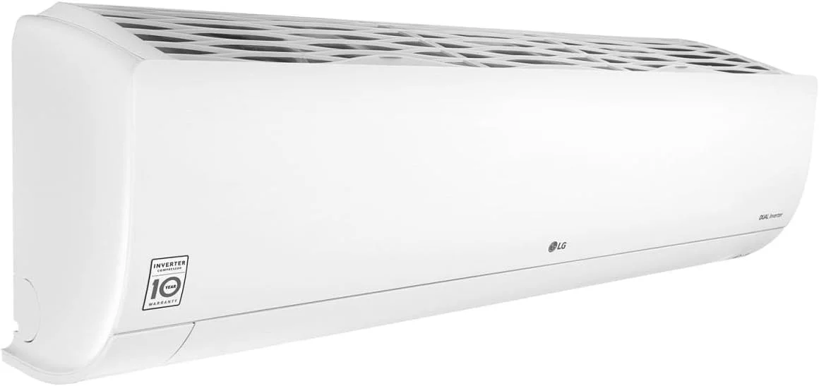 کولر گازی اسپلیت اینورتر ال جی Dualcool با ظرفیت 36000 BTU و 3 تن، دارای Wi-Fi، سفید