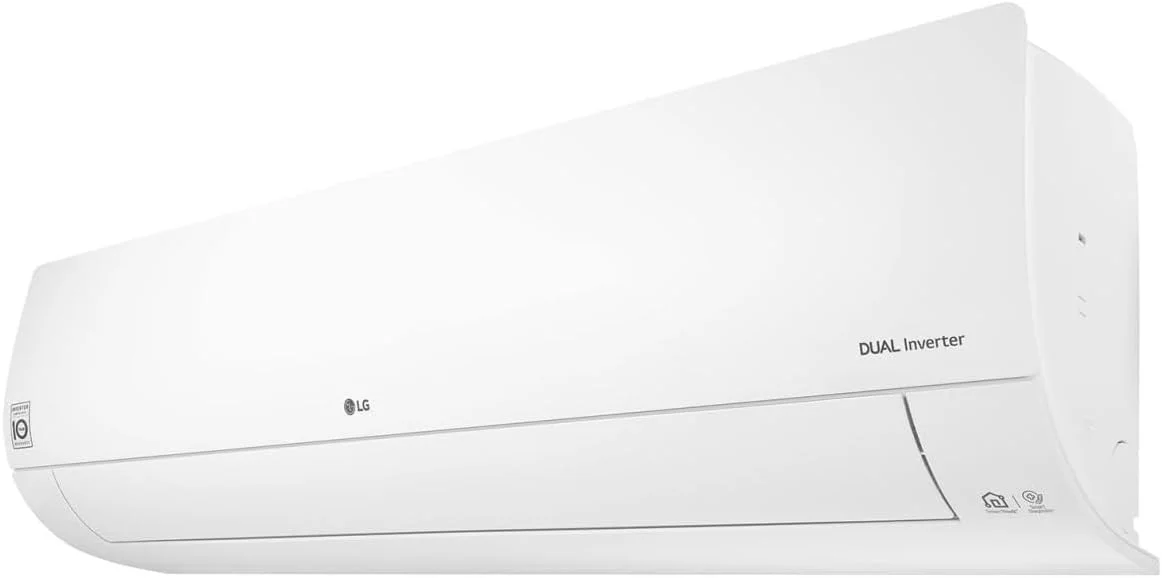 کولر گازی اسپلیت اینورتر ال جی Dualcool با ظرفیت 36000 BTU و 3 تن، دارای Wi-Fi، سفید