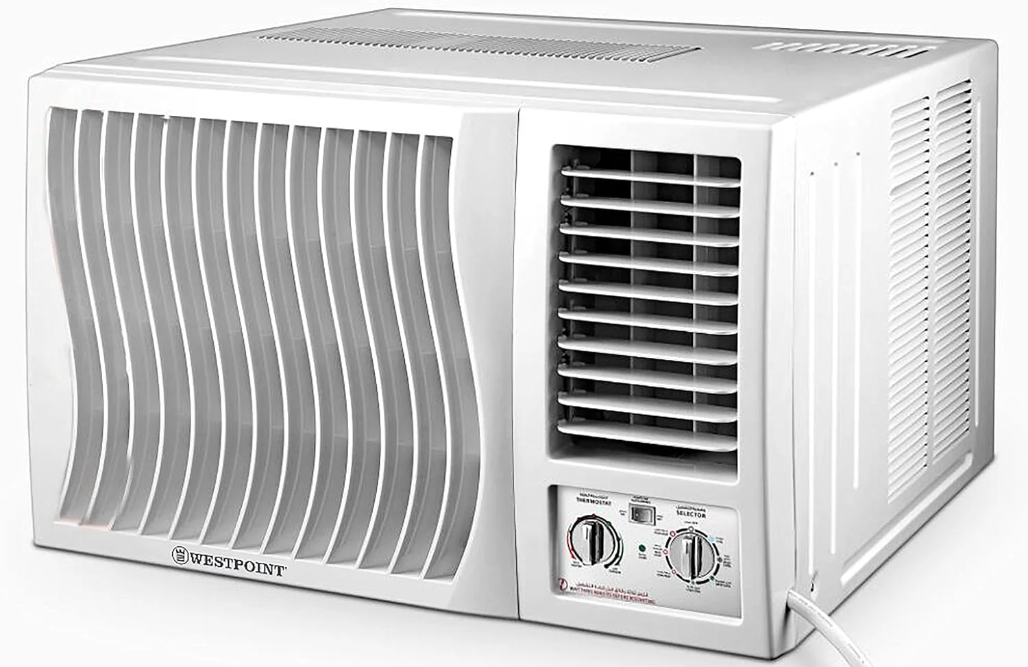 کولر گازی پنجره ای وست پوینت 24000BTU با کمپرسور روتاری T3 و گاز R410a به ظرفیت 2.0 تن با یک سال گارانتی مدل WWT-2419LTYH