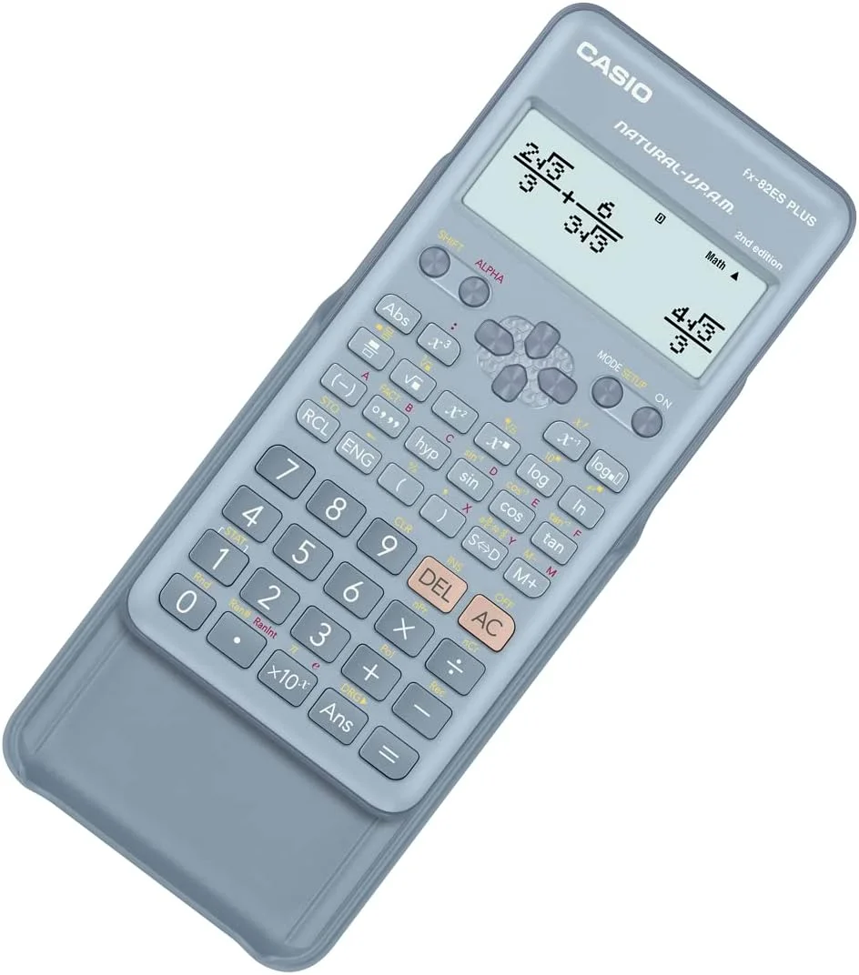 ماشین حساب علمی استاندارد کاسیو غیر قابل برنامه ریزی 10 + 2 رقم 252 عملکرد رنگ آبی FX-82ESPLUS-2BUWDT ماشین حساب علمی استاندارد کاسیو غیر قابل برنامه ریزی 10 + 2 رقم 252 عملکرد رنگ آبی FX-82ESPLUS-2BUWDT