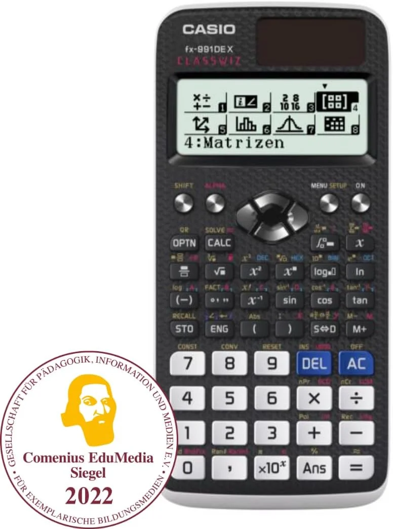 ماشین حساب مهندسی کاسیو FX-991DE X ClassWiz با نمایشگر طبیعی ماشین حساب مهندسی کاسیو FX-991DE X ClassWiz با نمایشگر طبیعی