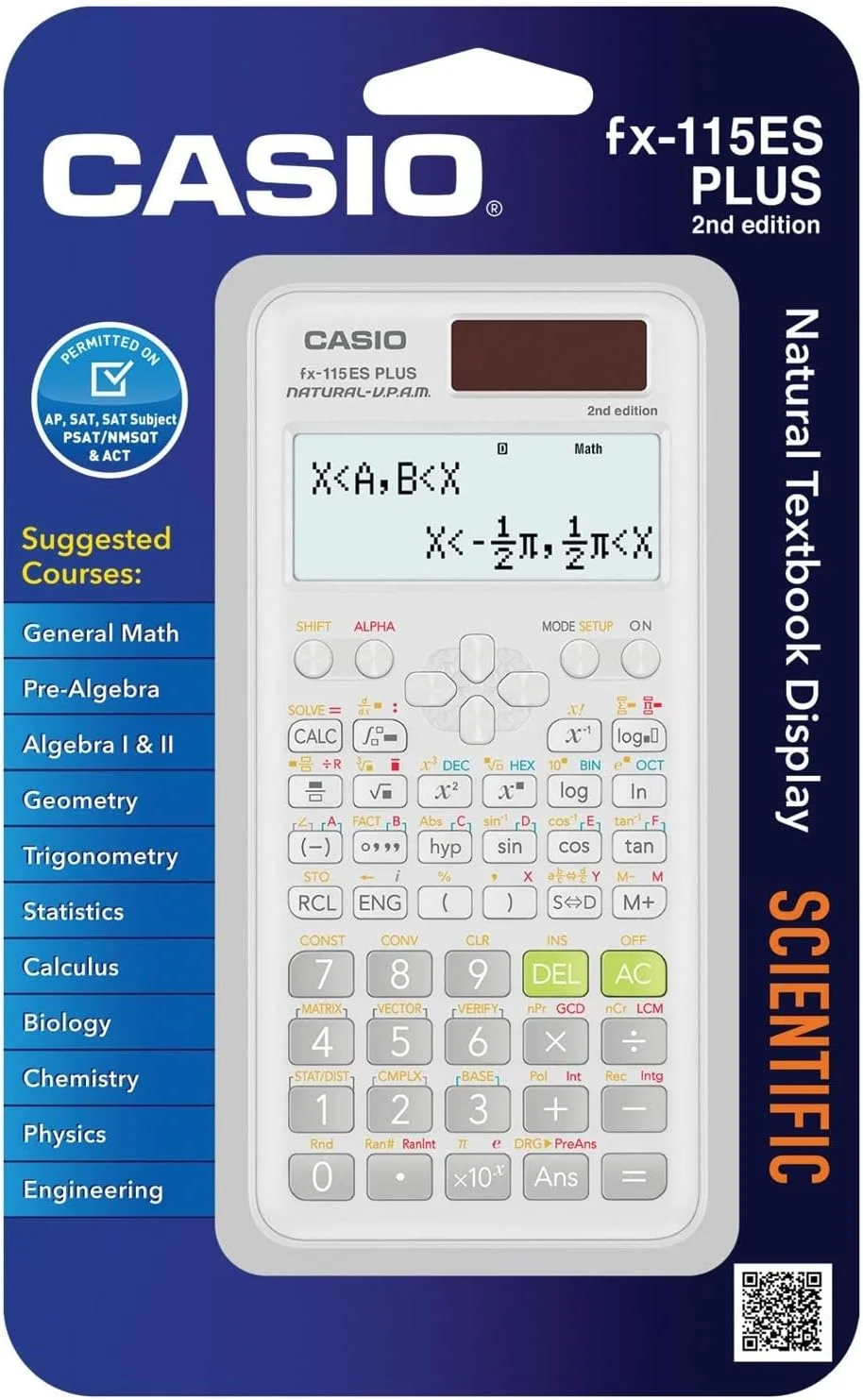 ماشین حساب مهندسی کاسیو fx-115ESPLUS2 ویرایش دوم
