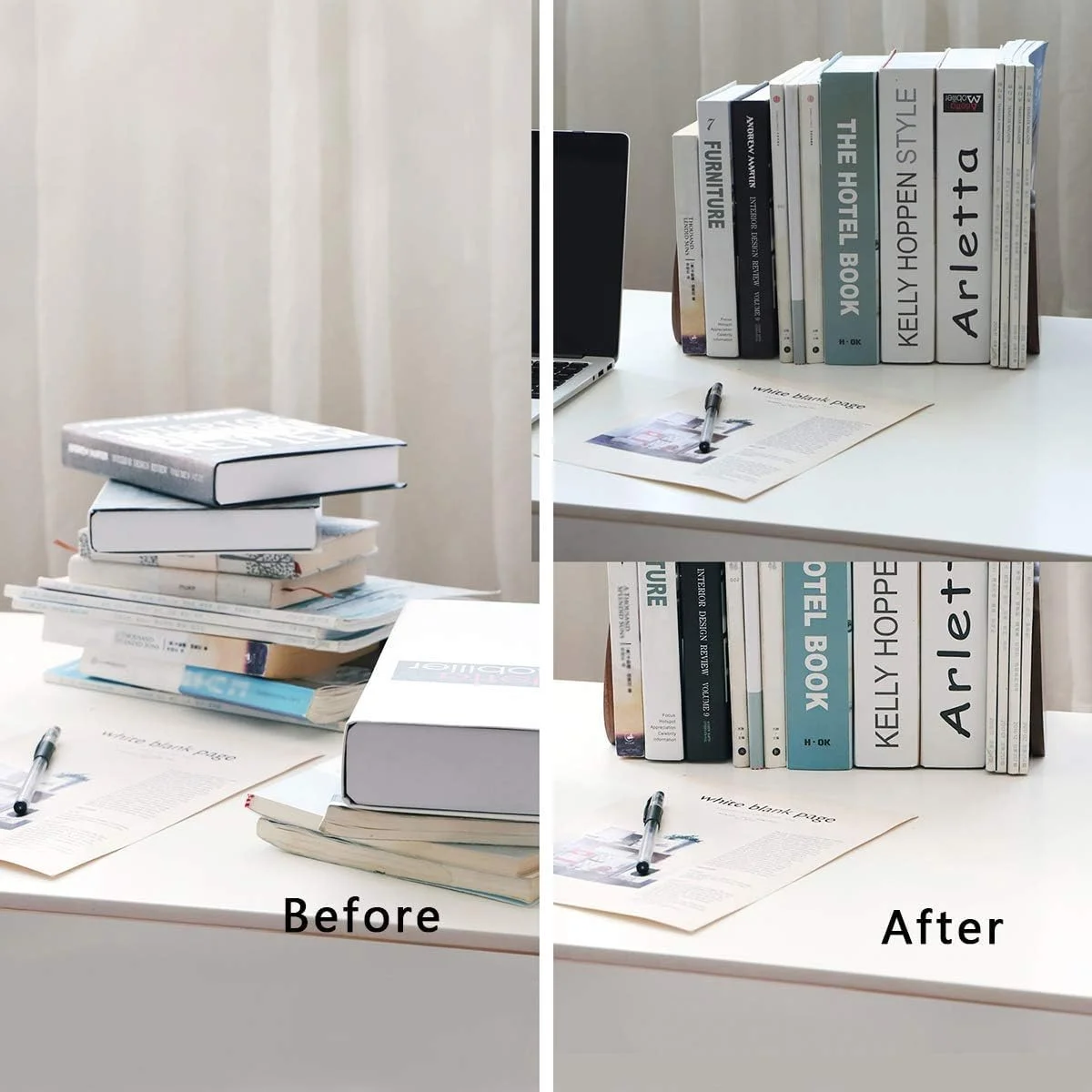 نگهدارنده کتاب چوبی تزویق برای قفسه، نگهدارنده کتاب تزئینی برای کودکان، نگهدارنده کتاب چوبی کارتونی برای دفتر/خانه/مدرسه (گردویی یک جفت)