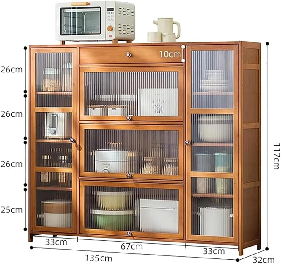 کابینت آشپزخانه چوبی مدرن NKX با قفسه برای اتاق نشیمن و آشپزخانه