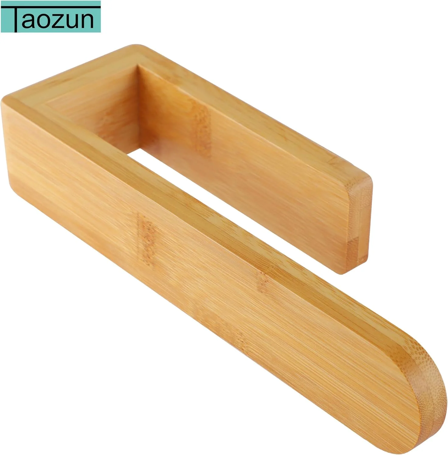 جای حوله Taozun - جا حوله ای بامبو خود چسب، ریل حوله چوبی طبیعی تزئینی برای حمام، میله حوله دیواری 8 اینچی برای آشپزخانه