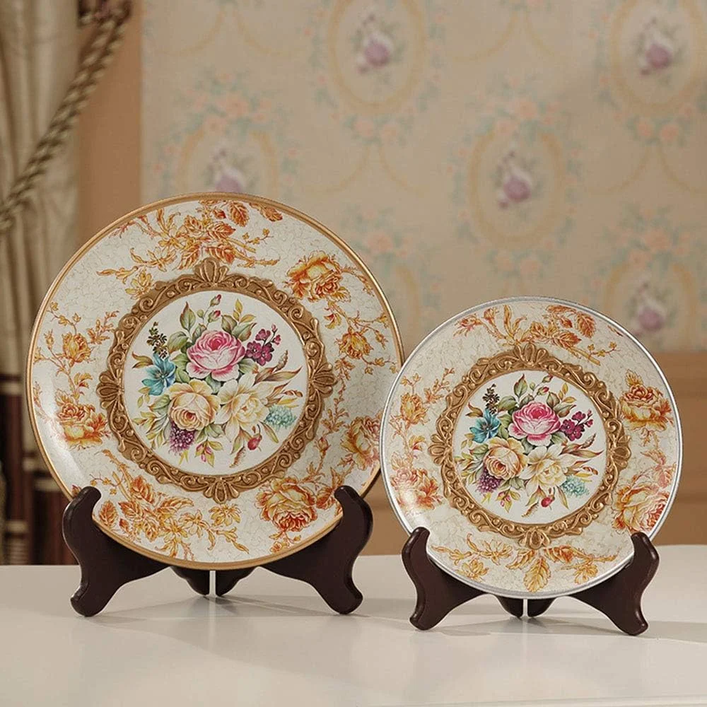 پایه نمایش چوبی Onwon، روکش ماهون، نگهدارنده بشقاب، قاب عکس، پایه نمایش تاشو، 4 عدد (7 اینچ) پایه نمایش چوبی Onwon، روکش ماهون، نگهدارنده بشقاب، قاب عکس، پایه نمایش تاشو، 4 عدد (7 اینچ)
