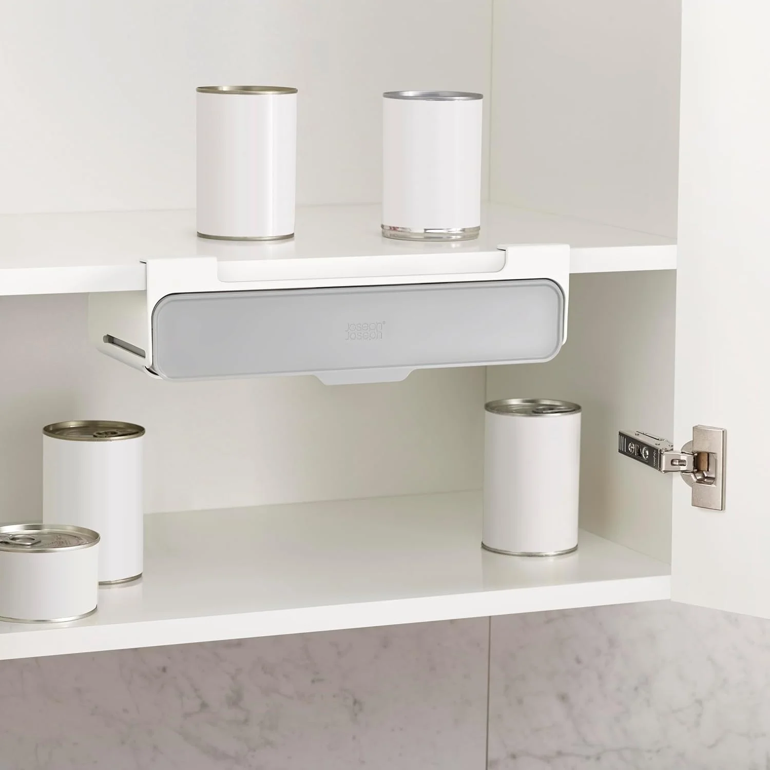 جا ادویه ای زیر قفسه ای جوزف جوزف مدل Cupboardstore خاکستری/سفید سایز One-size 85147 جا ادویه ای زیر قفسه ای جوزف جوزف مدل Cupboardstore خاکستری/سفید سایز One-size 85147