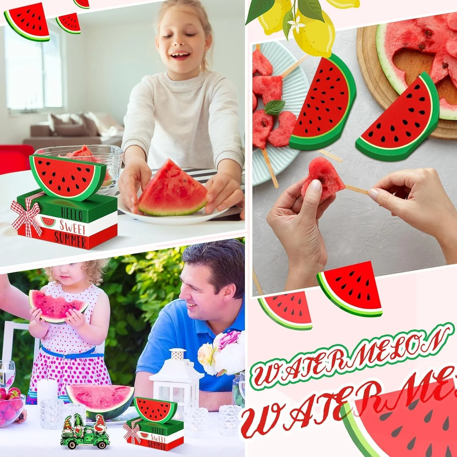 ست دکوری سینی طبقاتی تابستانی، Azonee 5 تکه علائم چوبی لیمو آفتابگردان با پشته کتاب های ساحلی و نوم، نمایشگر قفسه خانه مزرعه روستایی برای خانه تابستانی ست دکوری سینی طبقاتی تابستانی، Azonee 5 تکه علائم چوبی لیمو آفتابگردان با پشته کتاب های ساحلی و نوم، نمایشگر قفسه خانه مزرعه روستایی برای خانه تابستانی