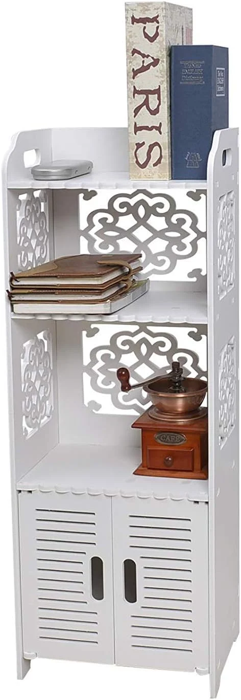 کابینت ذخیره سازی حمام BigTree، قفسه ضد آب ایستاده، قفسه کتاب، مبلمان حمام سفید و مقاوم برای اتاق نشیمن، اتاق خواب، راهروی آشپزخانه، کمد باریک و بلند فروشگاه خانگی کابینت ذخیره سازی حمام BigTree، قفسه ضد آب ایستاده، قفسه کتاب، مبلمان حمام سفید و مقاوم برای اتاق نشیمن، اتاق خواب، راهروی آشپزخانه، کمد باریک و بلند فروشگاه خانگی
