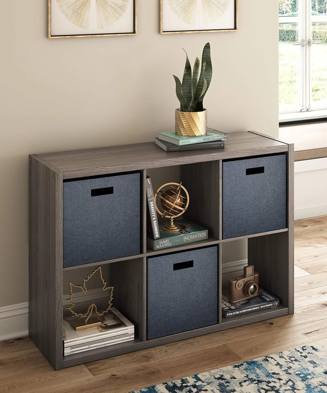قفسه دکوری 6 مکعبی ClosetMaid، سازمان دهنده ذخیره سازی چند منظوره لمینت چوبی برای فضاهای داخلی خانه یا دفتر، خاکستری گرافیتی قفسه دکوری 6 مکعبی ClosetMaid، سازمان دهنده ذخیره سازی چند منظوره لمینت چوبی برای فضاهای داخلی خانه یا دفتر، خاکستری گرافیتی