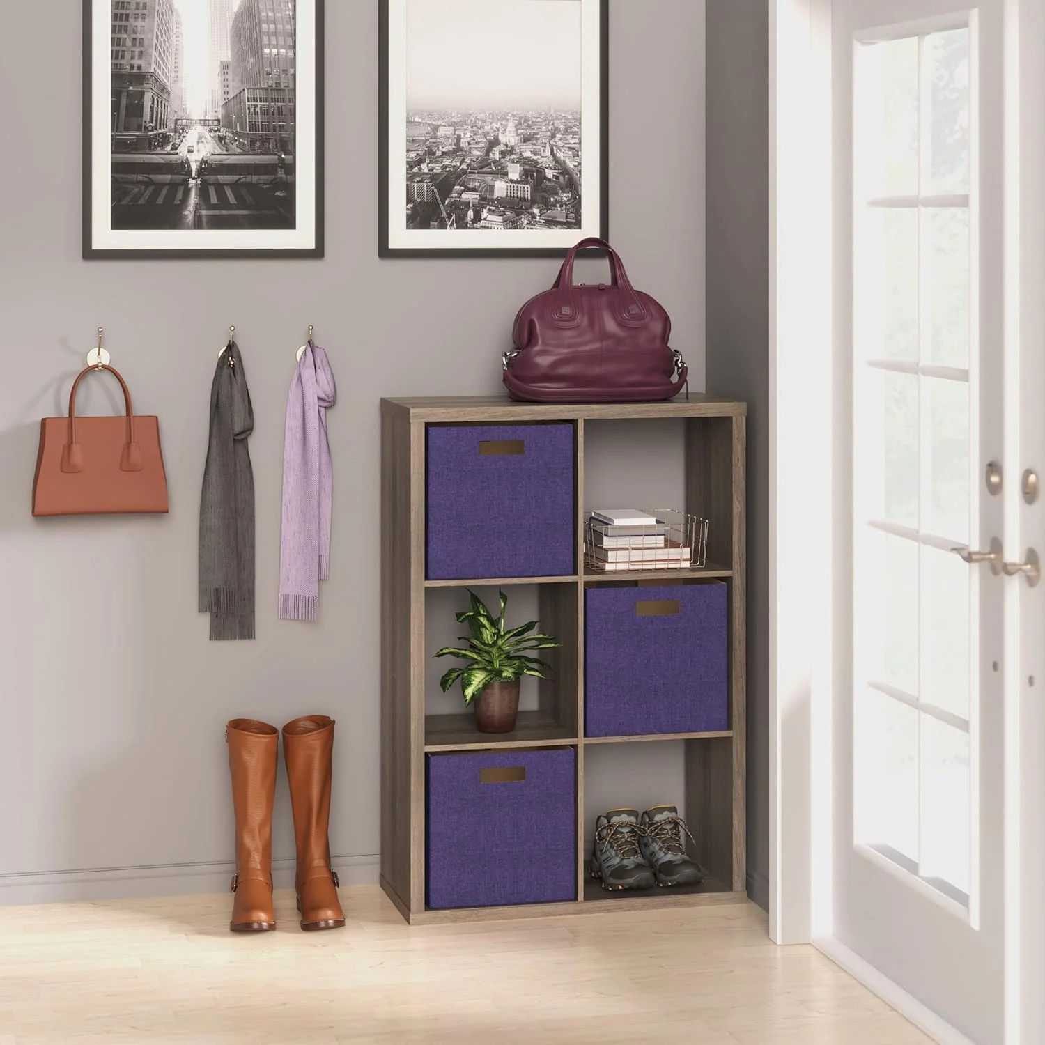قفسه دکوری 6 مکعبی ClosetMaid، سازمان دهنده ذخیره سازی چند منظوره لمینت چوبی برای فضاهای داخلی خانه یا دفتر، خاکستری گرافیتی قفسه دکوری 6 مکعبی ClosetMaid، سازمان دهنده ذخیره سازی چند منظوره لمینت چوبی برای فضاهای داخلی خانه یا دفتر، خاکستری گرافیتی