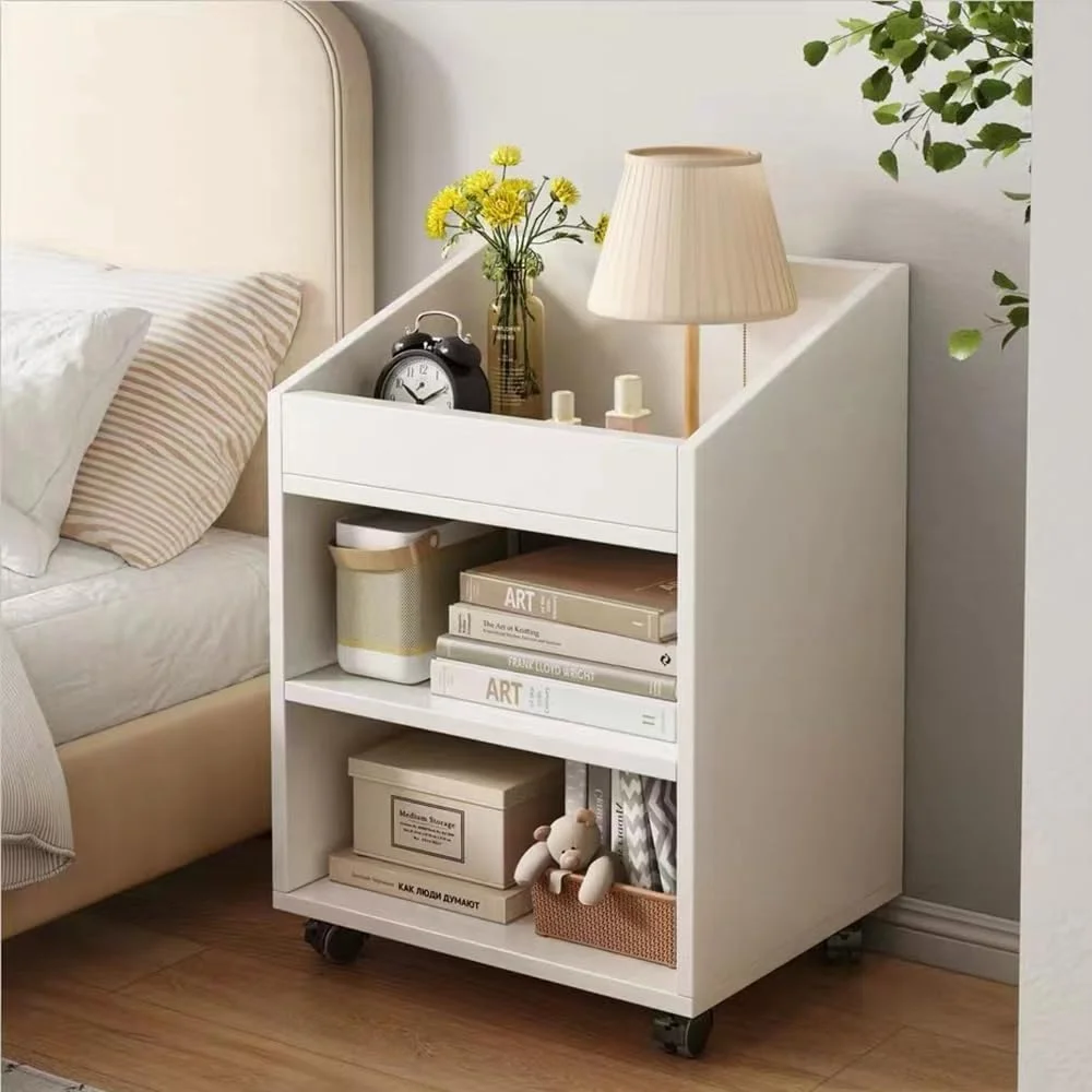کابینت بایگانی کشویی چرخ دار TOMVAES، کابینت بایگانی متحرک زیر میزی با قفسه، قفسه کتاب چوبی برای دفتر کار خانگی کابینت بایگانی کشویی چرخ دار TOMVAES، کابینت بایگانی متحرک زیر میزی با قفسه، قفسه کتاب چوبی برای دفتر کار خانگی