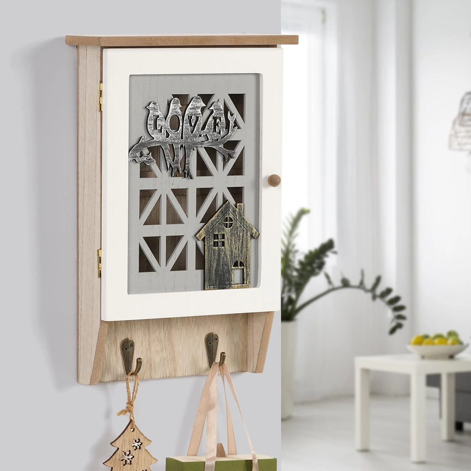 جا کلیدی چوبی Azonee برای دیوار، کابینت کلید دکوری روستایی جعبه نگهداری کلید آویز کلید با 8 قلاب برای دکوراسیون منزل دفتر راهرو ورودی اتاق خواب اتاق نشیمن جا کلیدی چوبی Azonee برای دیوار، کابینت کلید دکوری روستایی جعبه نگهداری کلید آویز کلید با 8 قلاب برای دکوراسیون منزل دفتر راهرو ورودی اتاق خواب اتاق نشیمن