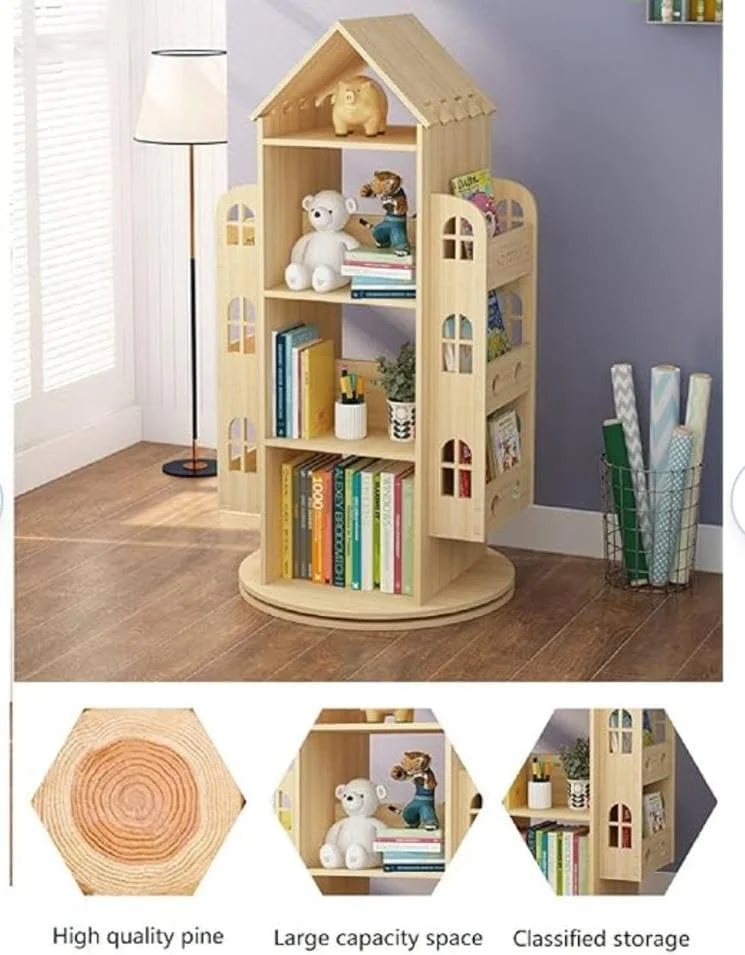 قفسه کتاب Lilys&Layans | قفسه کتابخانه گوشه ای 4 طبقه برای اتاق کودکان | چوب طبیعی، ایستاده | گنجایش 100 کتاب | ذخیره سازی خانگی برای اتاق خواب، اتاق نشیمن، میز مطالعه و نمایش اسباب بازی قفسه کتاب Lilys&Layans | قفسه کتابخانه گوشه ای 4 طبقه برای اتاق کودکان | چوب طبیعی، ایستاده | گنجایش 100 کتاب | ذخیره سازی خانگی برای اتاق خواب، اتاق نشیمن، میز مطالعه و نمایش اسباب بازی