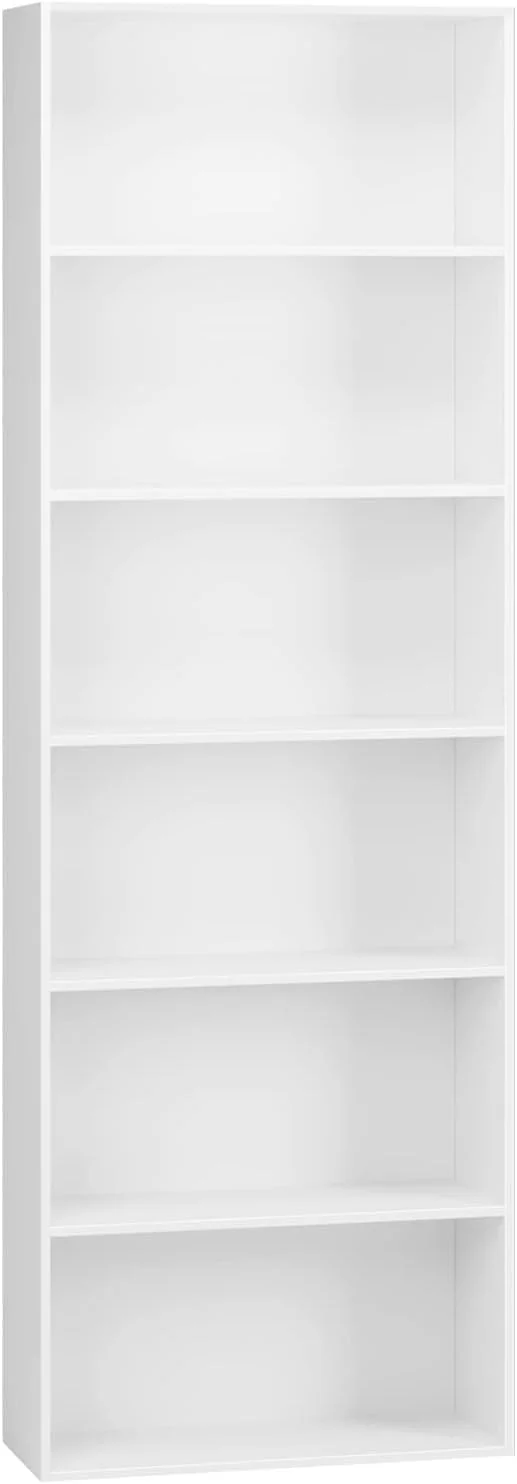 قفسه کتابخانه چوبی بلند با 4 طبقه باز - سفید، ایده آل برای سازماندهی کتاب و دکور، مناسب برای اتاق نشیمن، دفاتر و فضاهای کوچک - طراحی مدرن صرفه جویی در فضا - 180 سانتی متر قفسه کتابخانه چوبی بلند با 4 طبقه باز - سفید، ایده آل برای سازماندهی کتاب و دکور، مناسب برای اتاق نشیمن، دفاتر و فضاهای کوچک - طراحی مدرن صرفه جویی در فضا - 180 سانتی متر