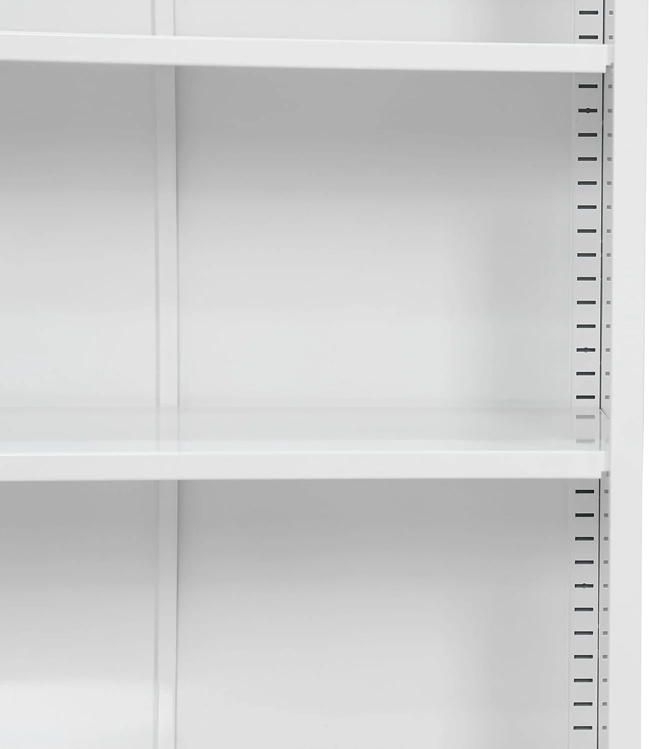 کابینت فلزی باز RIGID با چهار قفسه قابل تنظیم، قفسه سازمان دهنده ذخیره سازی سنگین برای خانه، دفتر، گاراژ، کتابخانه، مدرسه و انبار (سفید) - مونتاژ شده کابینت فلزی باز RIGID با چهار قفسه قابل تنظیم، قفسه سازمان دهنده ذخیره سازی سنگین برای خانه، دفتر، گاراژ، کتابخانه، مدرسه و انبار (سفید) - مونتاژ شده