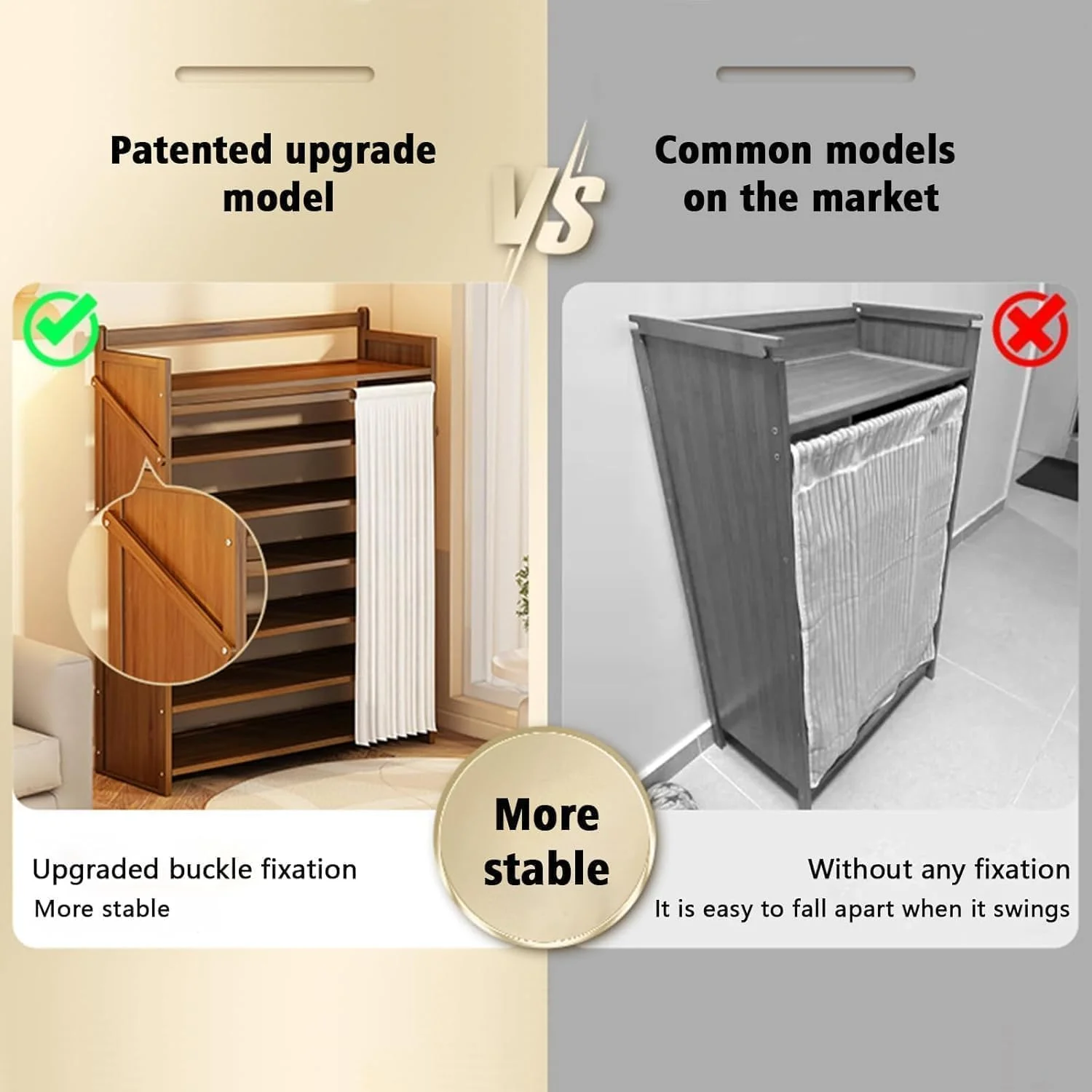 جاکفشی 7 طبقه INGUNAR، جاکفشی بدون نیاز به نصب، جاکفشی چوبی، کابینت نگهداری کفش، قفسه کفش، قفسه چند منظوره برای نگهداری کفش، مناسب برای منزل و اداره جاکفشی 7 طبقه INGUNAR، جاکفشی بدون نیاز به نصب، جاکفشی چوبی، کابینت نگهداری کفش، قفسه کفش، قفسه چند منظوره برای نگهداری کفش، مناسب برای منزل و اداره