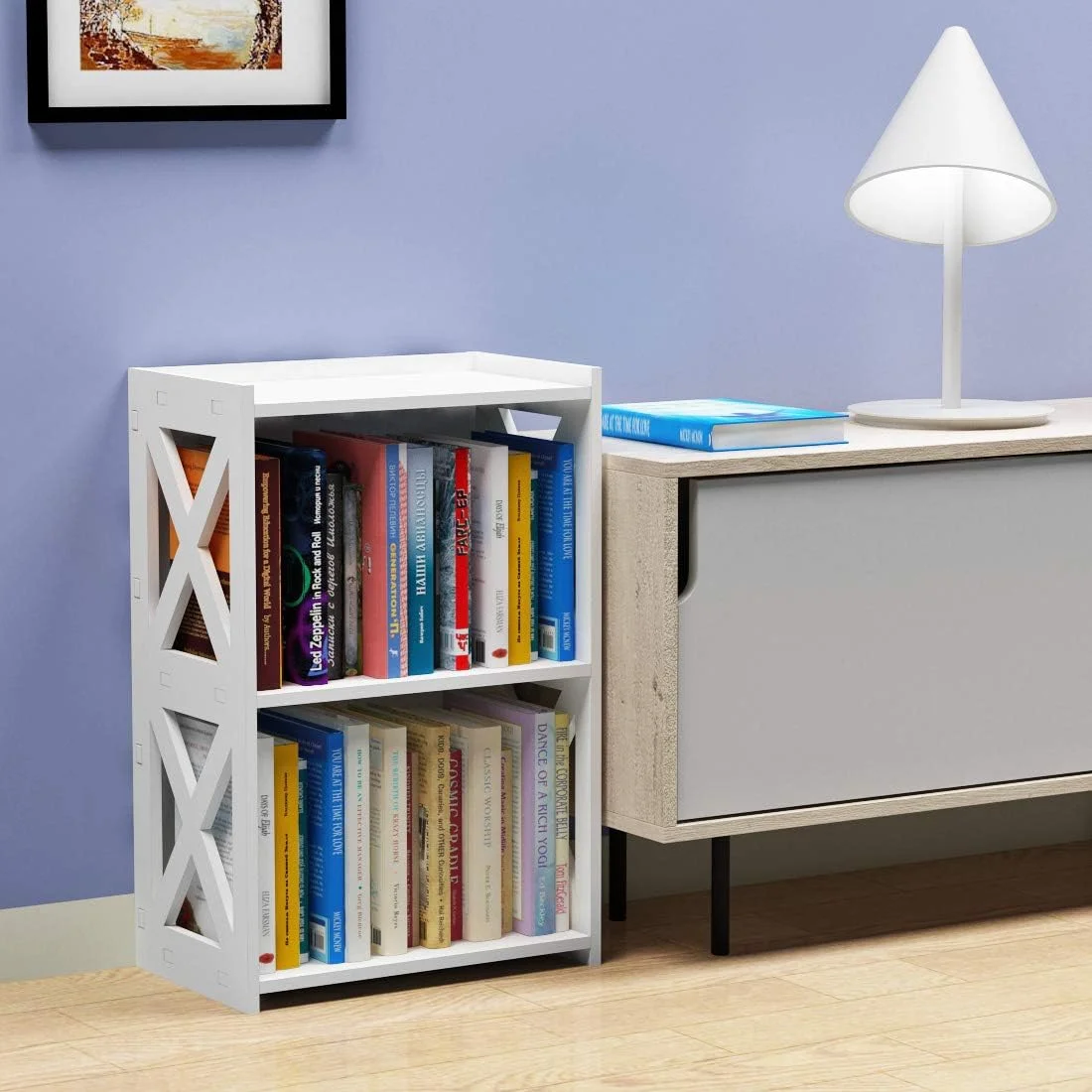 میز عسلی AGGICE، 3 طبقه 2 قفسه، کتابخانه کوچک برای فضاهای کوچک، میز کنار تختی، قفسه های نگهداری کتاب کودک برای اتاق خواب، اتاق نشیمن، دفتر کار، سفید میز عسلی AGGICE، 3 طبقه 2 قفسه، کتابخانه کوچک برای فضاهای کوچک، میز کنار تختی، قفسه های نگهداری کتاب کودک برای اتاق خواب، اتاق نشیمن، دفتر کار، سفید