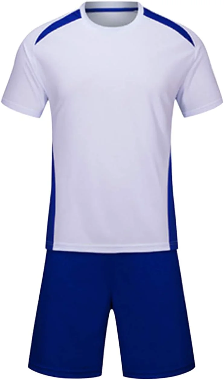 ست گرمکن ورزشی فوتبال Janjunsi - لباس تمرینی فوتبال بزرگسالان و کودکان، آستین کوتاه