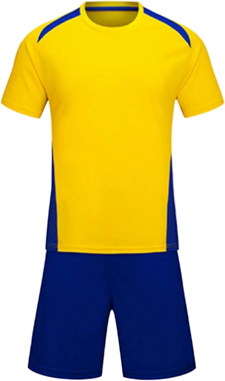 ست گرمکن ورزشی فوتبال Janjunsi - لباس تمرین فوتبال بزرگسالان و کودکان، آستین کوتاه