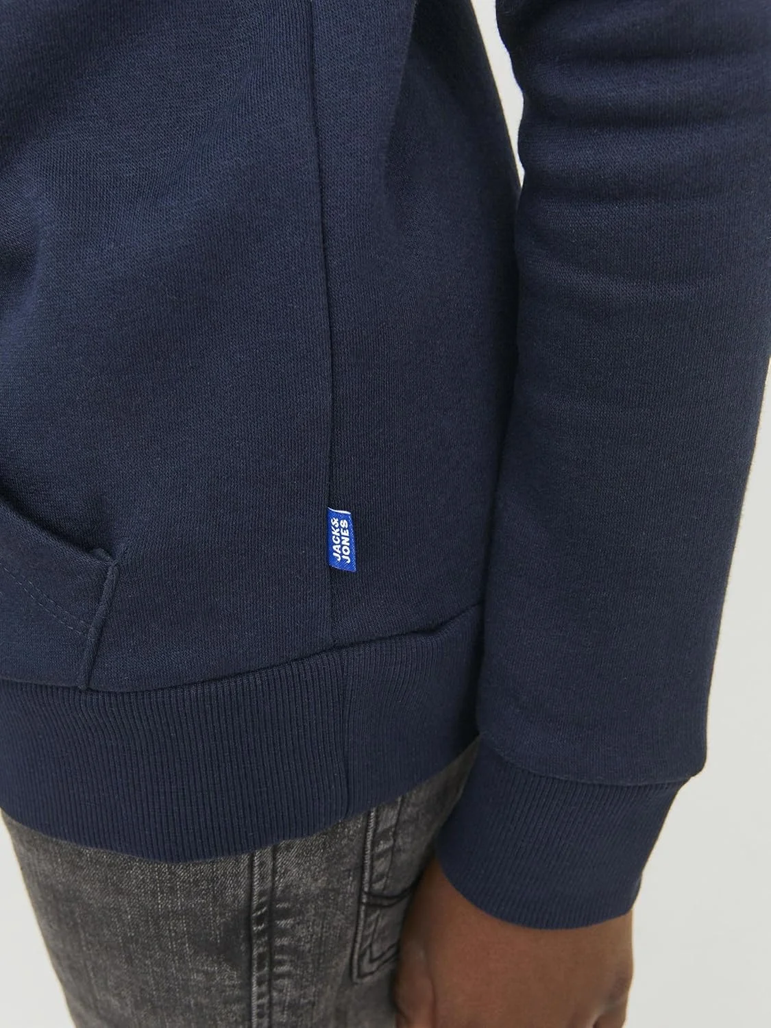 هودی پسرانه جک اند جونز مدل JJECORP LOGO SWEAT HOOD NOOS JNR