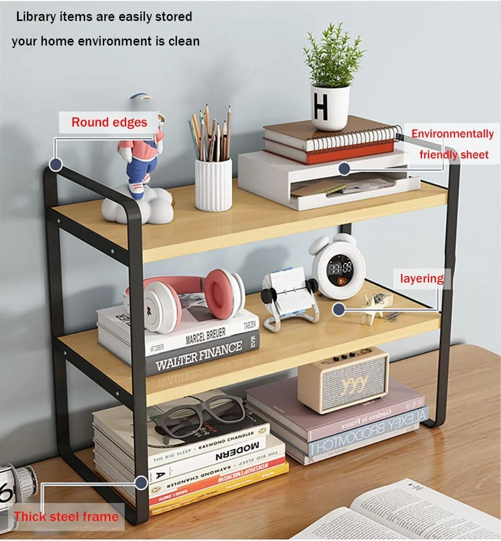 قفسه کتاب چوبی Dreamhousey، قفسه کتاب اداری، سازمان دهنده کتاب، سازمان دهنده فایل، سازمان دهنده رومیزی، سازمان دهنده اداری، قفسه ذخیره سازی میز، قفسه کتاب رومیزی (رنگ مشکی + چوب، 2 طبقه)، 001dsgsdg قفسه کتاب چوبی Dreamhousey، قفسه کتاب اداری، سازمان دهنده کتاب، سازمان دهنده فایل، سازمان دهنده رومیزی، سازمان دهنده اداری، قفسه ذخیره سازی میز، قفسه کتاب رومیزی (رنگ مشکی + چوب، 2 طبقه)، 001dsgsdg