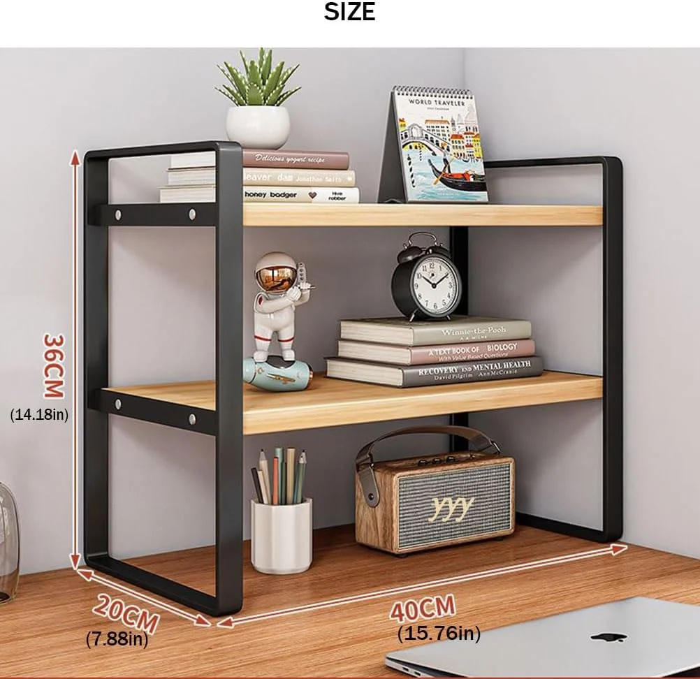 قفسه کتاب چوبی Dreamhousey، قفسه کتاب اداری، سازمان دهنده کتاب، سازمان دهنده فایل، سازمان دهنده رومیزی، سازمان دهنده اداری، قفسه ذخیره سازی میز، قفسه کتاب رومیزی (رنگ مشکی + چوب، 2 طبقه)، 001dsgsdg قفسه کتاب چوبی Dreamhousey، قفسه کتاب اداری، سازمان دهنده کتاب، سازمان دهنده فایل، سازمان دهنده رومیزی، سازمان دهنده اداری، قفسه ذخیره سازی میز، قفسه کتاب رومیزی (رنگ مشکی + چوب، 2 طبقه)، 001dsgsdg