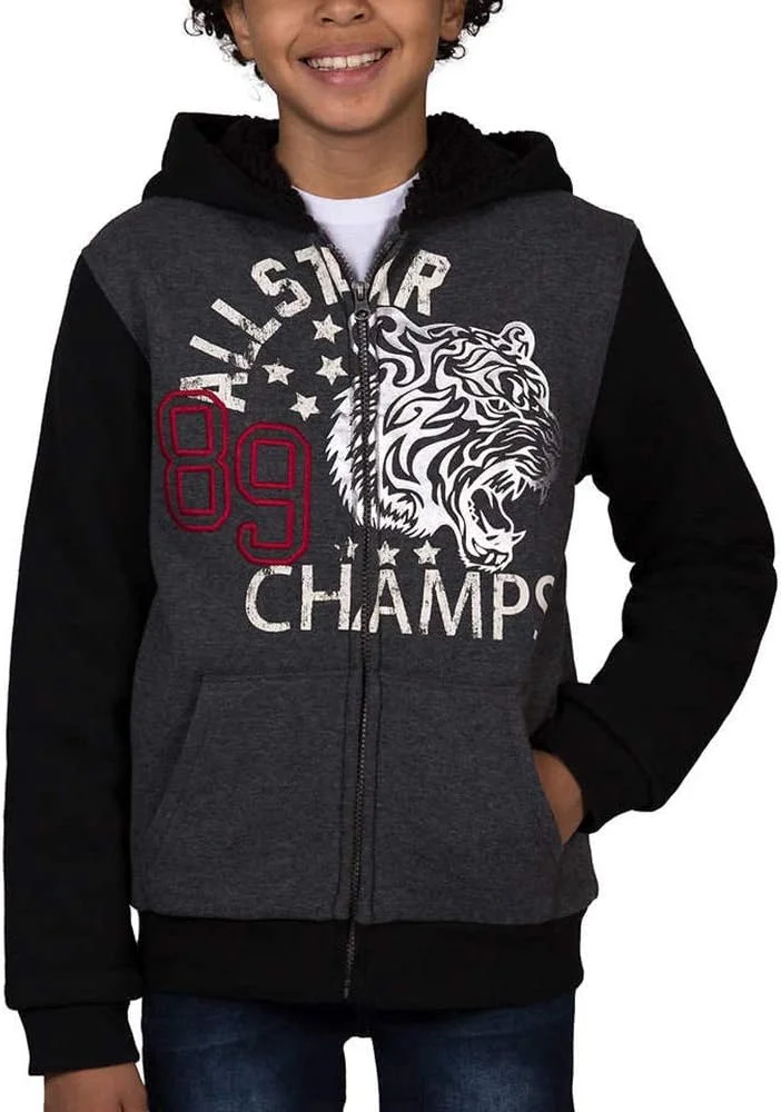 هودی زیپ‌دار پسرانه Lee مدل Sherpa Lined 89 Champs