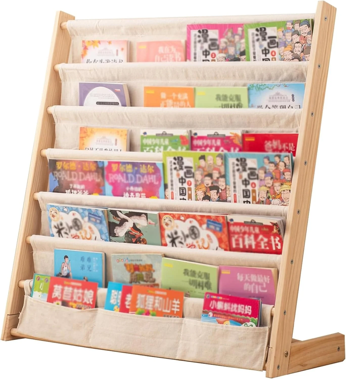 قفسه کتاب چوبی کودک سولفر، قفسه کتاب 6 طبقه برای نگهداری و نمایش کتاب کودکان، قفسه کتاب کودک با دسترسی آسان برای کتاب ها و مجلات در اتاق کودک، اتاق خواب، اتاق بازی، کلاس درس (75 سانتی متر) قفسه کتاب چوبی کودک سولفر، قفسه کتاب 6 طبقه برای نگهداری و نمایش کتاب کودکان، قفسه کتاب کودک با دسترسی آسان برای کتاب ها و مجلات در اتاق کودک، اتاق خواب، اتاق بازی، کلاس درس (75 سانتی متر)