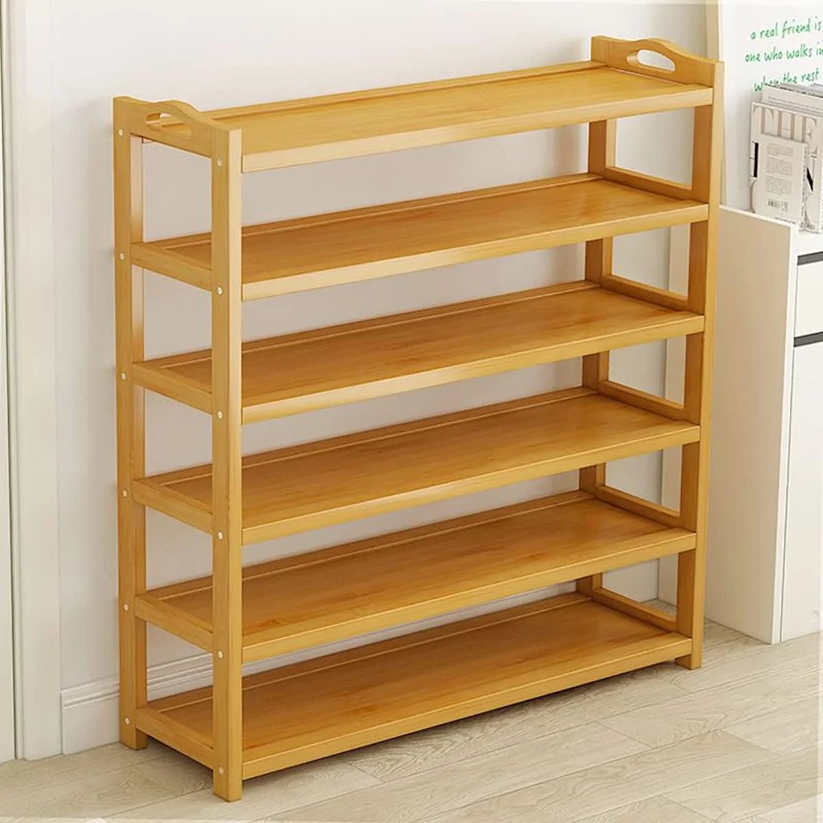 جاکفشی چوبی، کابینت کفش بامبو، قفسه برج کفش ایستاده ورودی، سازمان دهنده کفش، سازمان دهنده چند منظوره، قفسه نگهداری چکمه مبلمان مدرن خانه پایه های اداری خانگی (6 طبقه) جاکفشی چوبی، کابینت کفش بامبو، قفسه برج کفش ایستاده ورودی، سازمان دهنده کفش، سازمان دهنده چند منظوره، قفسه نگهداری چکمه مبلمان مدرن خانه پایه های اداری خانگی (6 طبقه)