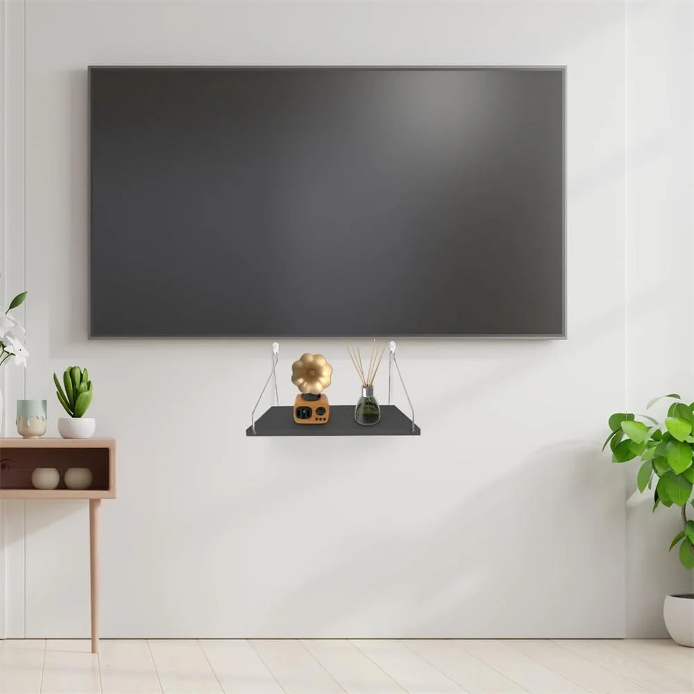 شلف دیواری شناور Azonee چوبی مشکی، تحمل وزن تا 15 کیلوگرم، بدون نیاز به سوراخکاری، مناسب برای کتاب، پروژکتور، دکور، 45x15 سانتی متر شلف دیواری شناور Azonee چوبی مشکی، تحمل وزن تا 15 کیلوگرم، بدون نیاز به سوراخکاری، مناسب برای کتاب، پروژکتور، دکور، 45x15 سانتی متر