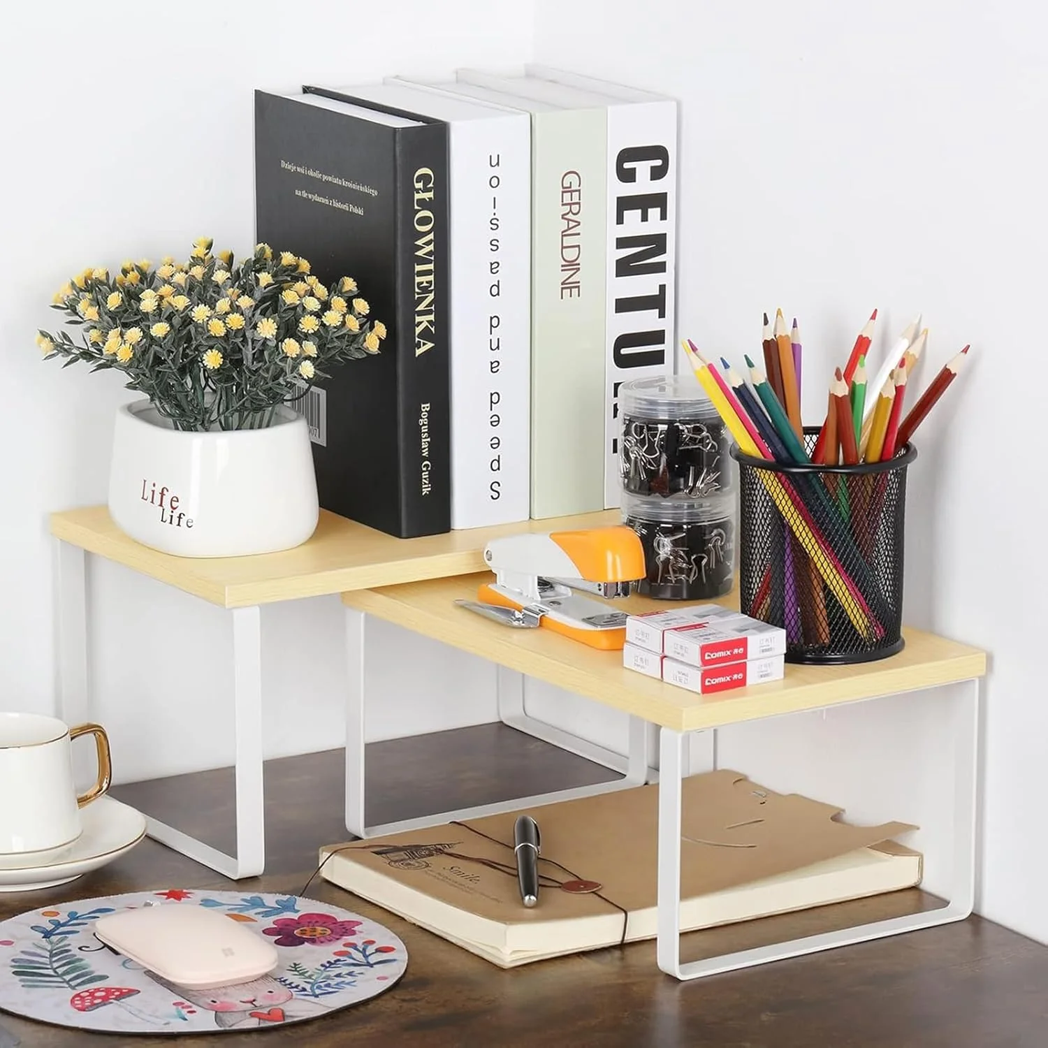قفسه کابینت قابل انباشت U-HOOME، قفسه سازمان دهنده پیشخوان آشپزخانه، سازمان دهنده انباری آشپزخانه صرفه جویی در فضا، قفسه ادویه، قفسه های رومیزی چوبی برای اتاق مطالعه حمام کافی بار قفسه کابینت قابل انباشت U-HOOME، قفسه سازمان دهنده پیشخوان آشپزخانه، سازمان دهنده انباری آشپزخانه صرفه جویی در فضا، قفسه ادویه، قفسه های رومیزی چوبی برای اتاق مطالعه حمام کافی بار