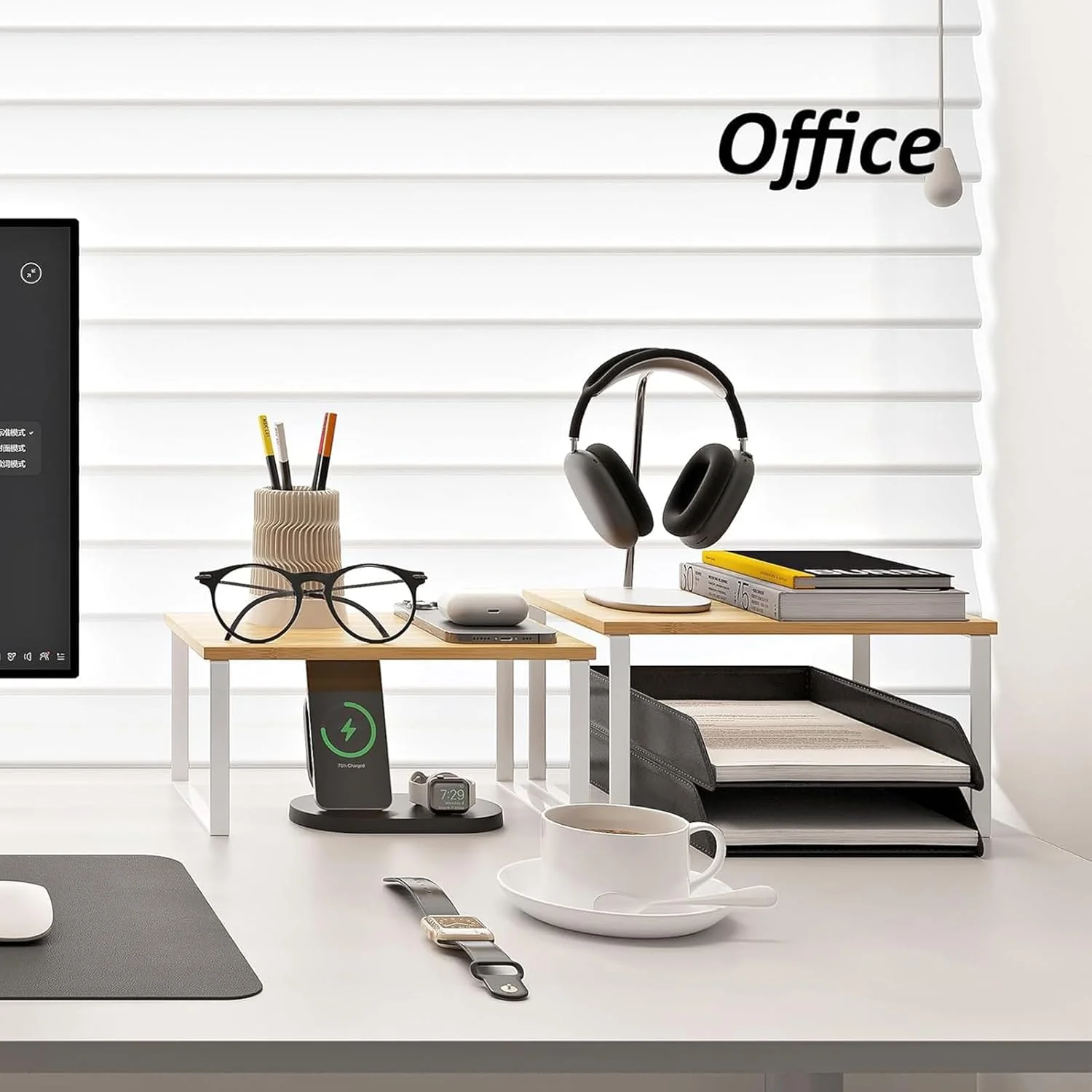 قفسه کابینت قابل انباشت U-HOOME، قفسه سازمان دهنده پیشخوان آشپزخانه، سازمان دهنده انباری آشپزخانه صرفه جویی در فضا، قفسه ادویه، قفسه های رومیزی چوبی برای اتاق مطالعه حمام کافی بار قفسه کابینت قابل انباشت U-HOOME، قفسه سازمان دهنده پیشخوان آشپزخانه، سازمان دهنده انباری آشپزخانه صرفه جویی در فضا، قفسه ادویه، قفسه های رومیزی چوبی برای اتاق مطالعه حمام کافی بار
