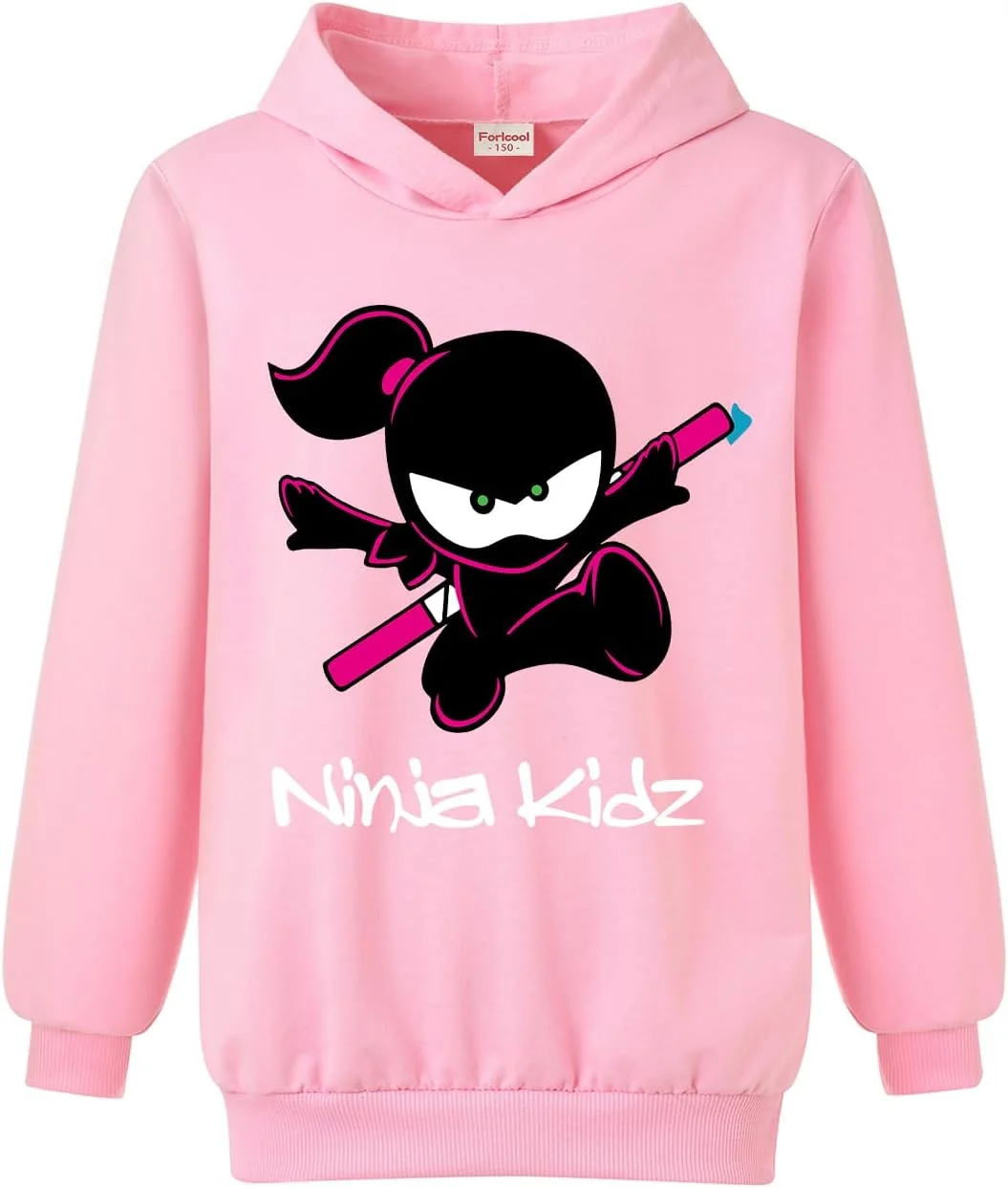 ست هودی و شلوار Ninja Kidz Merch برند Forlcool، دو تکه، مناسب کودکان، راحت و غیر رسمی