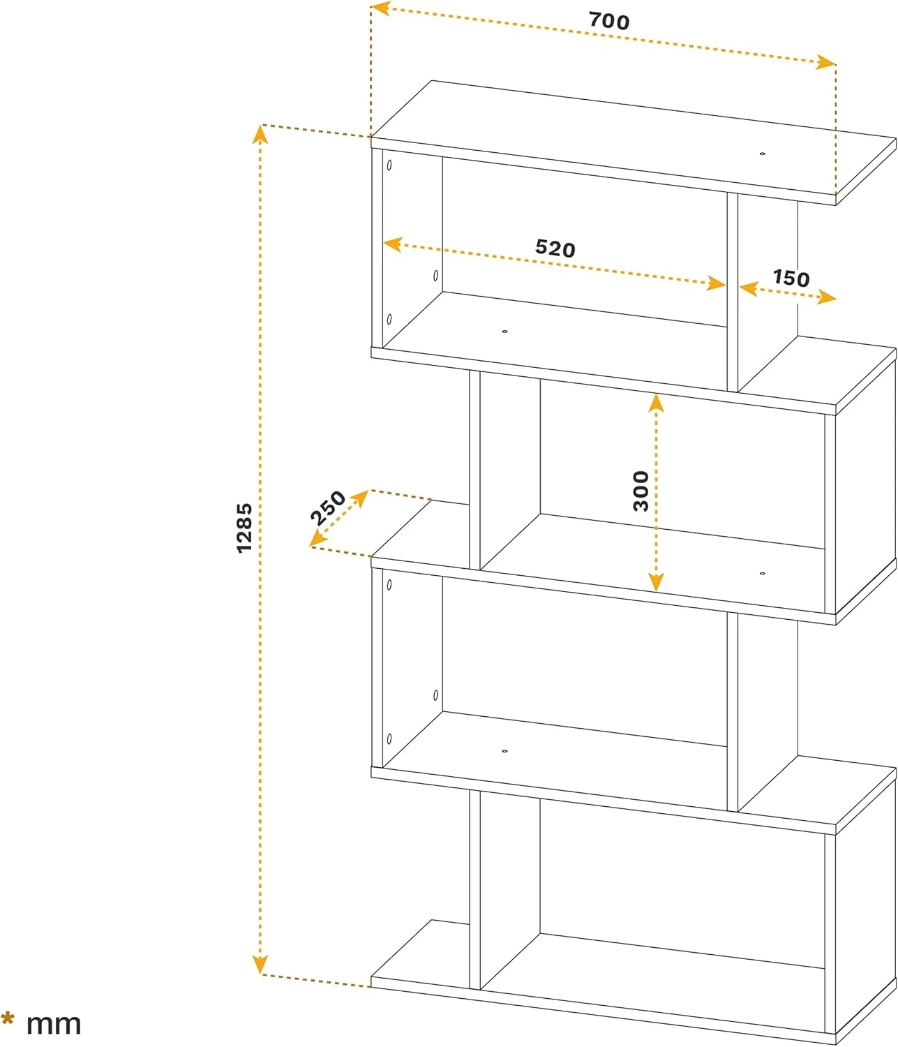 قفسه ایستاده RICOO WM071-WM، ابعاد 129x70x25 سانتی متر، سفید مات، کتابخانه چوبی، قفسه دیواری، باریک برای دفتر کار، قفسه های کوچک قفسه ایستاده RICOO WM071-WM، ابعاد 129x70x25 سانتی متر، سفید مات، کتابخانه چوبی، قفسه دیواری، باریک برای دفتر کار، قفسه های کوچک