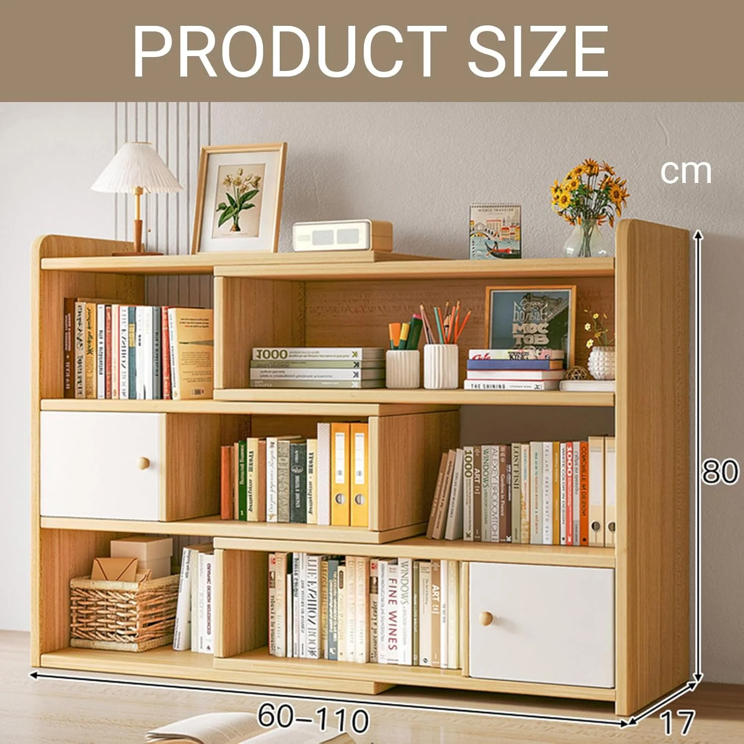 کتابخانه قفسه باز تاشو Fohome - قفسه نمایشگر چوبی 3 طبقه با طول و زاویه قابل تنظیم، قفسه کتاب 6 مکعبی برای اتاق کودکان، اتاق خواب، اتاق نشیمن، فضای کوچک و گوشه (چوبی) کتابخانه قفسه باز تاشو Fohome - قفسه نمایشگر چوبی 3 طبقه با طول و زاویه قابل تنظیم، قفسه کتاب 6 مکعبی برای اتاق کودکان، اتاق خواب، اتاق نشیمن، فضای کوچک و گوشه (چوبی)