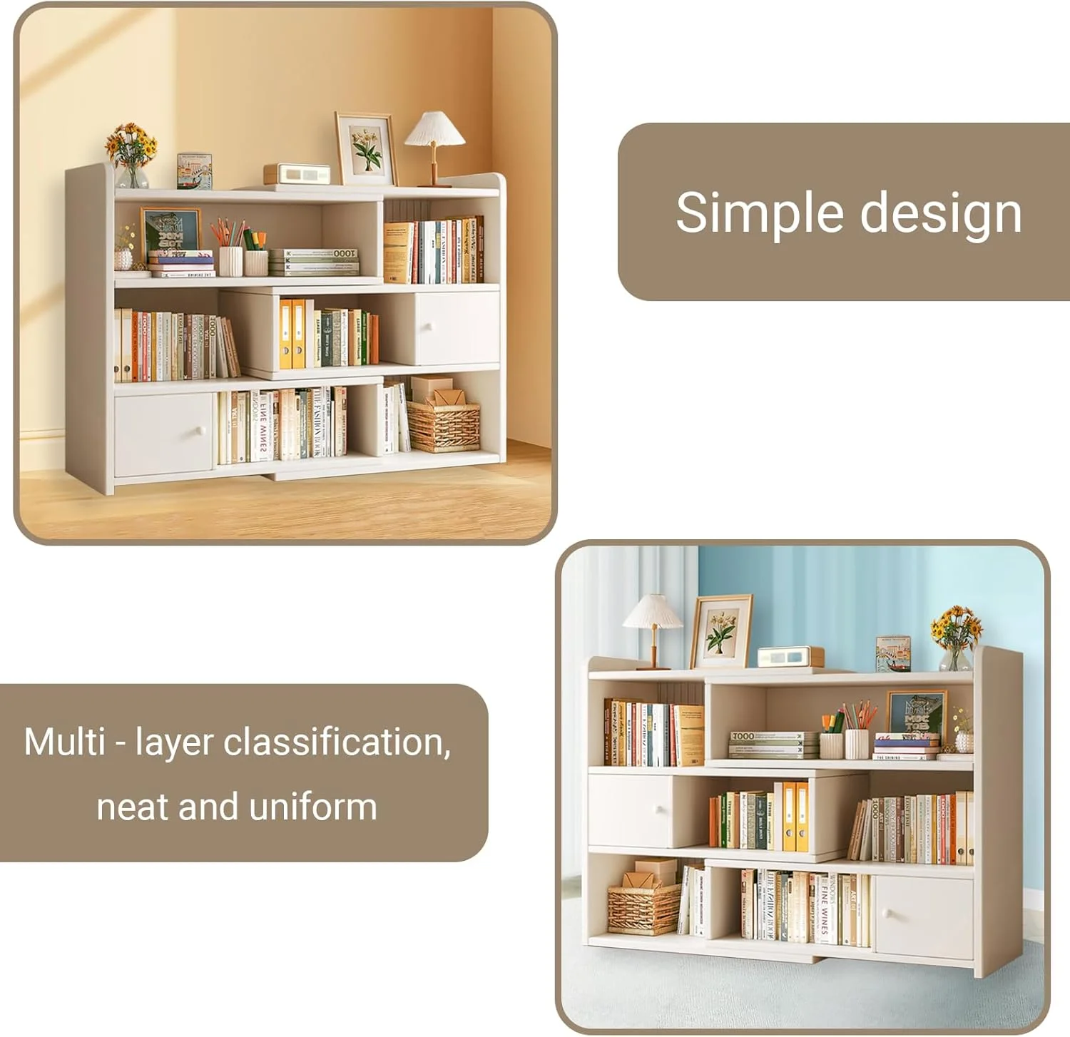 کتابخانه قفسه باز قابل گسترش Fohome - قفسه کابینت چوبی 3 طبقه با طول و زاویه قابل تنظیم، قفسه کتاب 6 مکعبی برای اتاق کودکان، اتاق خواب، اتاق نشیمن، فضای کوچک و گوشه (سفید) کتابخانه قفسه باز قابل گسترش Fohome - قفسه کابینت چوبی 3 طبقه با طول و زاویه قابل تنظیم، قفسه کتاب 6 مکعبی برای اتاق کودکان، اتاق خواب، اتاق نشیمن، فضای کوچک و گوشه (سفید)