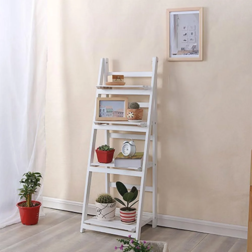 قفسه کتاب نردبانی چوبی 4 طبقه اسباب بازی آرایشی - تاشو، قفسه ذخیره سازی باز چند منظوره - قفسه گیاه برای اتاق نشیمن، دفتر، بالکن، حمام، اتاق خواب - استند گیاه و نمایشگر کتابخانه (سفید) قفسه کتاب نردبانی چوبی 4 طبقه اسباب بازی آرایشی - تاشو، قفسه ذخیره سازی باز چند منظوره - قفسه گیاه برای اتاق نشیمن، دفتر، بالکن، حمام، اتاق خواب - استند گیاه و نمایشگر کتابخانه (سفید)