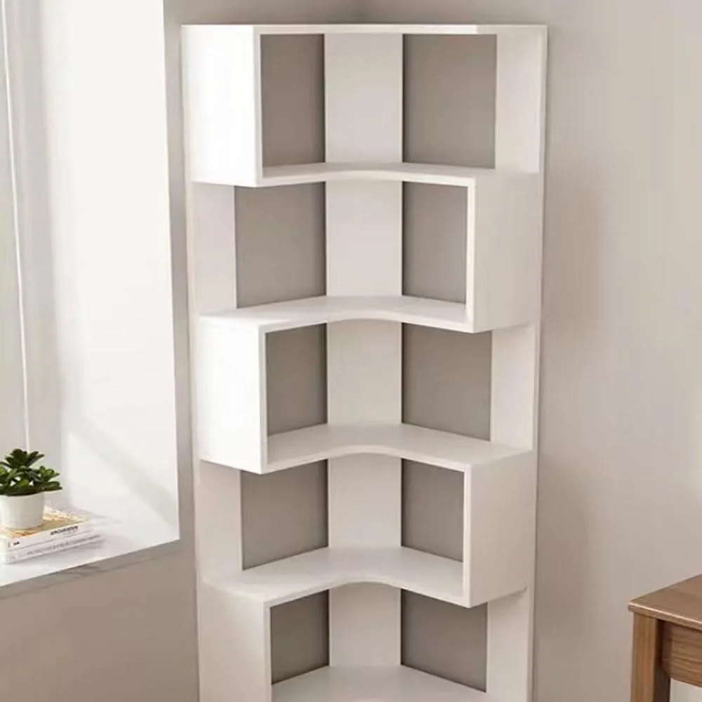 کتابخانه گوشه ای چوبی Kutis - قفسه کتاب ایستاده و صرفه جویی در فضا با طبقات باز، قفسه گوشه دیواری برای دکور و نگهداری کتاب، واحد نمایش چوبی برای اتاق نشیمن 30x30x160 سانتی متر کتابخانه گوشه ای چوبی Kutis - قفسه کتاب ایستاده و صرفه جویی در فضا با طبقات باز، قفسه گوشه دیواری برای دکور و نگهداری کتاب، واحد نمایش چوبی برای اتاق نشیمن 30x30x160 سانتی متر