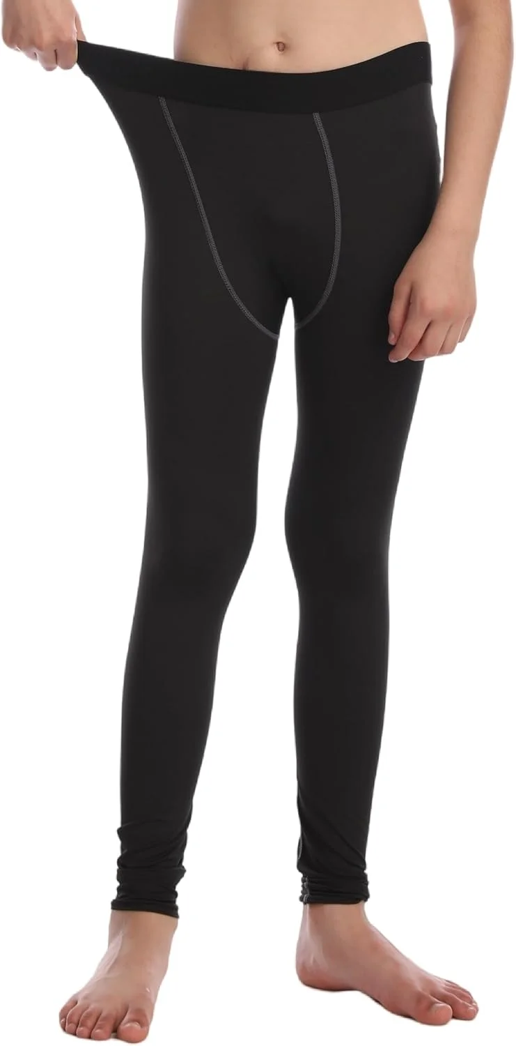 شلوار فشاری پسرانه CVVTEE لایه پایه فوتبال هاکی جوراب شلواری ساق ورزشی حرارتی برای کودکان...