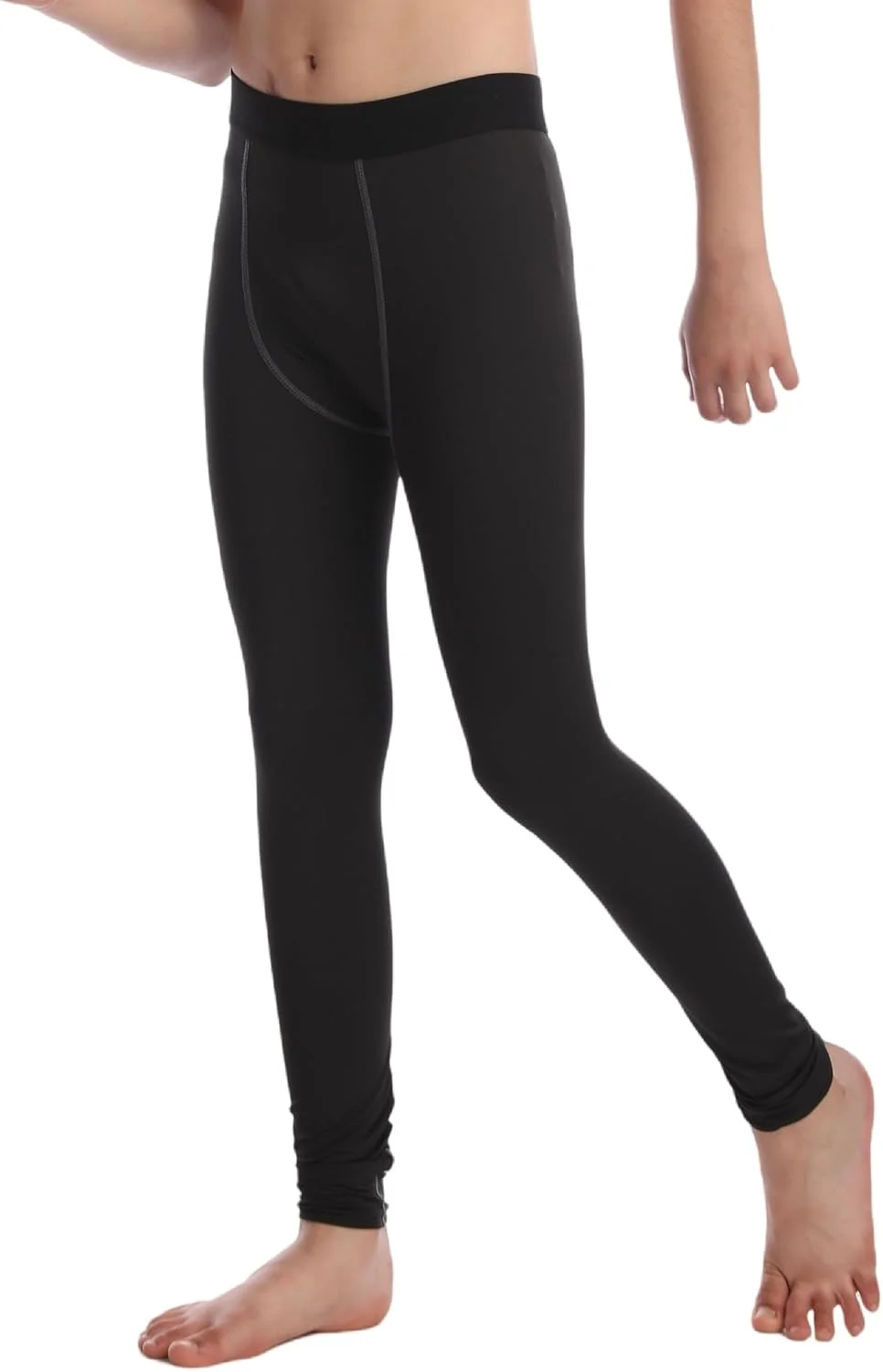 شلوار فشاری پسرانه CVVTEE لایه پایه فوتبال هاکی جوراب شلواری ساق ورزشی حرارتی برای کودکان...