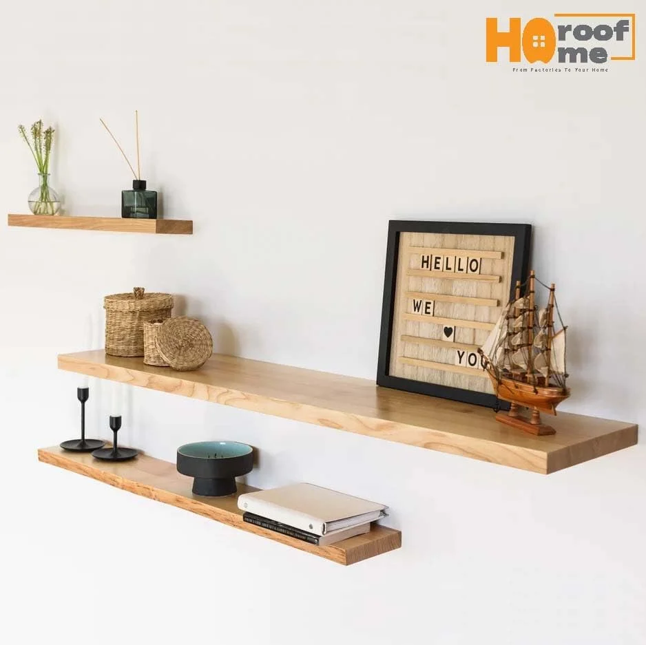 شلف شناور چوبی روستیک Horoof Home® با براکت، شلف چوبی 108 سانتی متری برای آشپزخانه، حمام یا اتاق نشیمن، طراحی سفارشی دست ساز، GT008 شلف شناور چوبی روستیک Horoof Home® با براکت، شلف چوبی 108 سانتی متری برای آشپزخانه، حمام یا اتاق نشیمن، طراحی سفارشی دست ساز، GT008