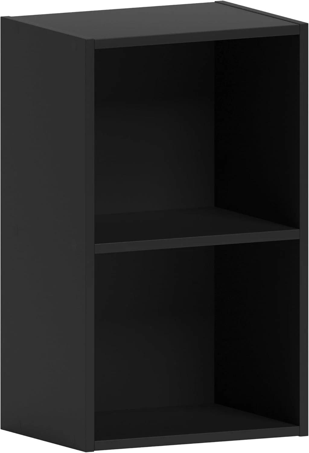 کتابخانه مکعبی 2 طبقه Vida Designs Oxford، قفسه بندی چوبی مشکی، واحد ذخیره سازی نمایشگر، مبلمان اتاق نشیمن اداری