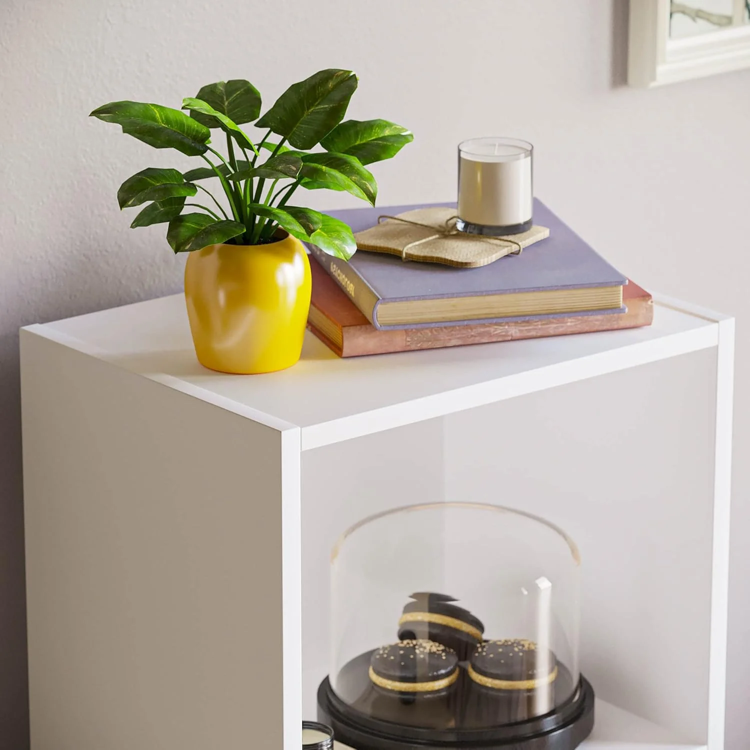 کتابخانه مکعبی 3 طبقه Vida Designs Oxford، قفسه بندی چوبی سفید، واحد ذخیره سازی نمایش مبلمان اتاق نشیمن اداری کتابخانه مکعبی 3 طبقه Vida Designs Oxford، قفسه بندی چوبی سفید، واحد ذخیره سازی نمایش مبلمان اتاق نشیمن اداری