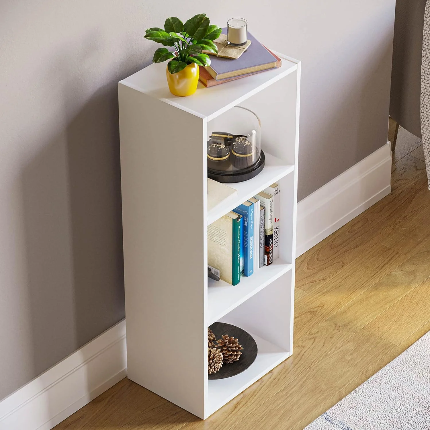 کتابخانه مکعبی 3 طبقه Vida Designs Oxford، قفسه بندی چوبی سفید، واحد ذخیره سازی نمایش مبلمان اتاق نشیمن اداری کتابخانه مکعبی 3 طبقه Vida Designs Oxford، قفسه بندی چوبی سفید، واحد ذخیره سازی نمایش مبلمان اتاق نشیمن اداری