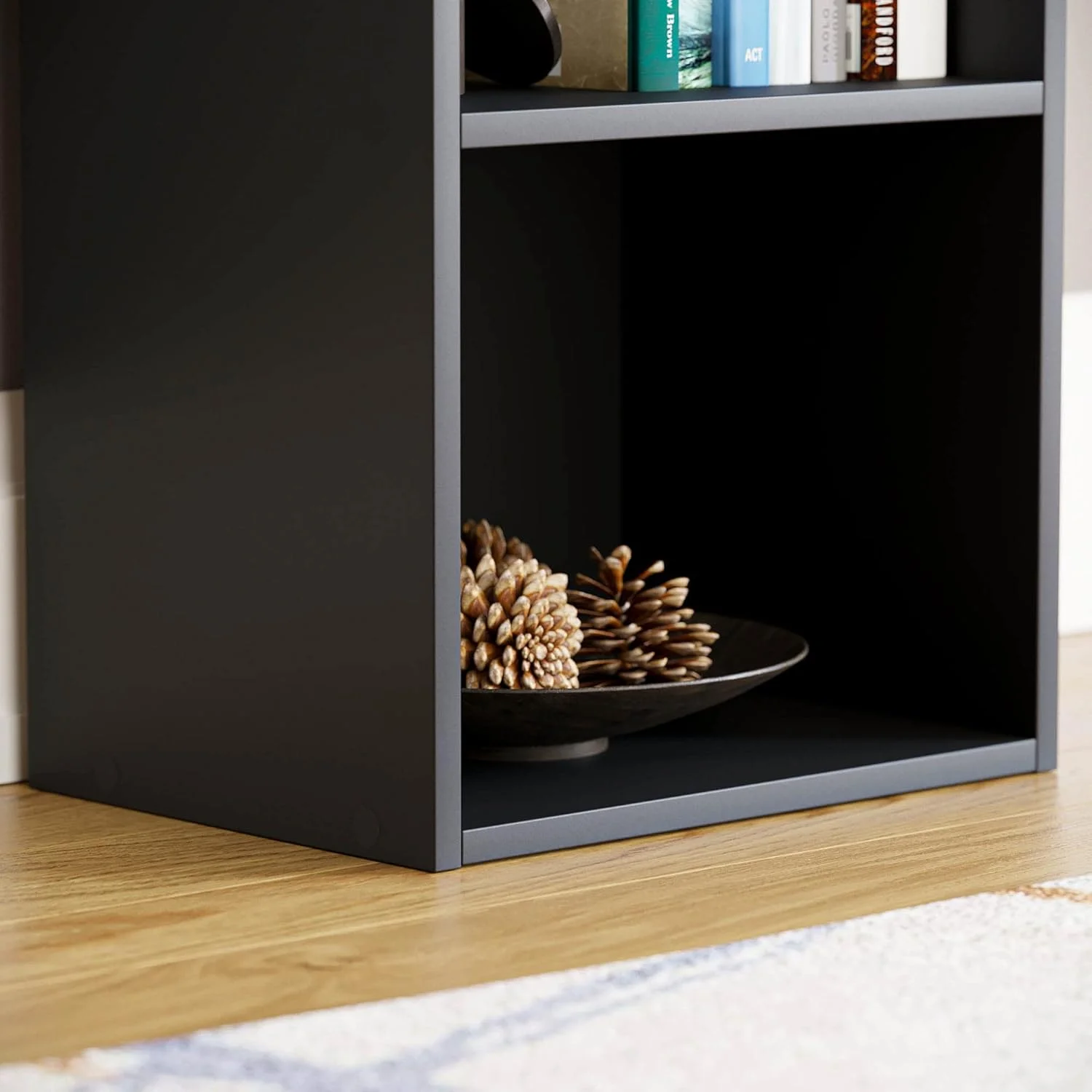 کتابخانه مکعبی 2 طبقه Vida Designs Oxford، قفسه بندی چوبی مشکی، واحد ذخیره سازی نمایشگر، مبلمان اتاق نشیمن اداری کتابخانه مکعبی 2 طبقه Vida Designs Oxford، قفسه بندی چوبی مشکی، واحد ذخیره سازی نمایشگر، مبلمان اتاق نشیمن اداری