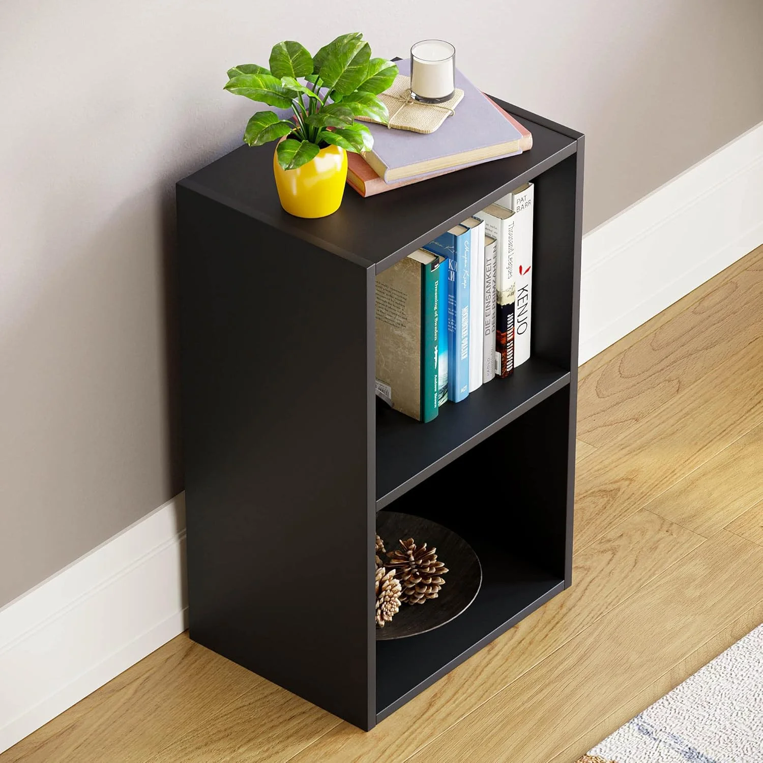 کتابخانه مکعبی 2 طبقه Vida Designs Oxford، قفسه بندی چوبی مشکی، واحد ذخیره سازی نمایشگر، مبلمان اتاق نشیمن اداری کتابخانه مکعبی 2 طبقه Vida Designs Oxford، قفسه بندی چوبی مشکی، واحد ذخیره سازی نمایشگر، مبلمان اتاق نشیمن اداری