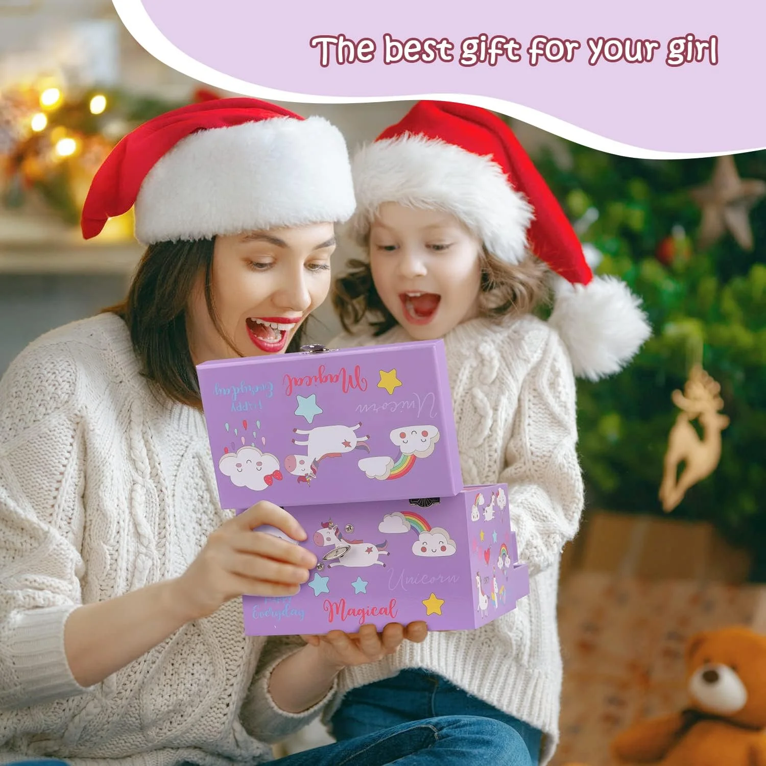 جعبه جواهرات موزیکال efubaby برای دختران، سازمان دهنده جواهرات 3 لایه با کشو، طراحی تک شاخ بالرین چرخان، شامل مجموعه جواهرات تک شاخ، هدایای تولد و کریسمس برای دختران، بنفش جعبه جواهرات موزیکال efubaby برای دختران، سازمان دهنده جواهرات 3 لایه با کشو، طراحی تک شاخ بالرین چرخان، شامل مجموعه جواهرات تک شاخ، هدایای تولد و کریسمس برای دختران، بنفش
