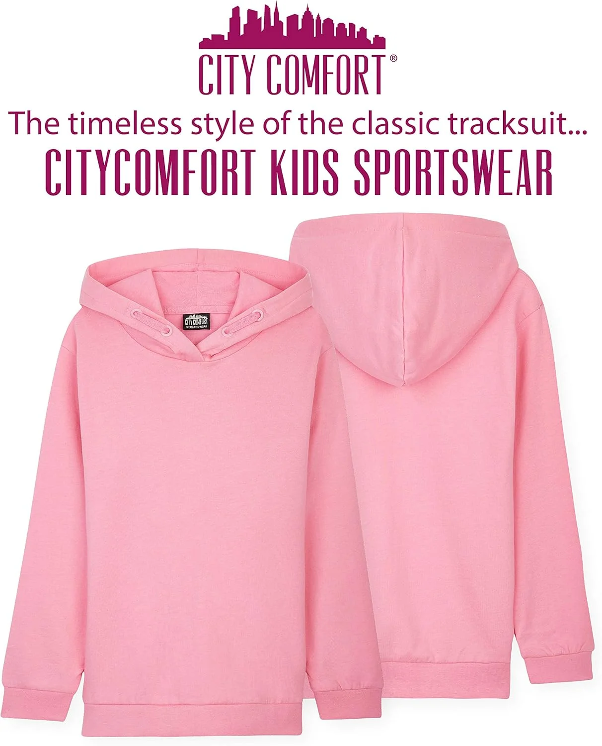 ست گرمکن ورزشی بچگانه CityComfort، لباس ورزشی پسرانه و دخترانه، ست هودی و شلوار ورزشی برای کودکان 3-14 سال، هدیه برای کودکان